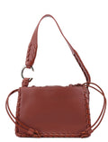 Brown Calfskin Shoulder Bag