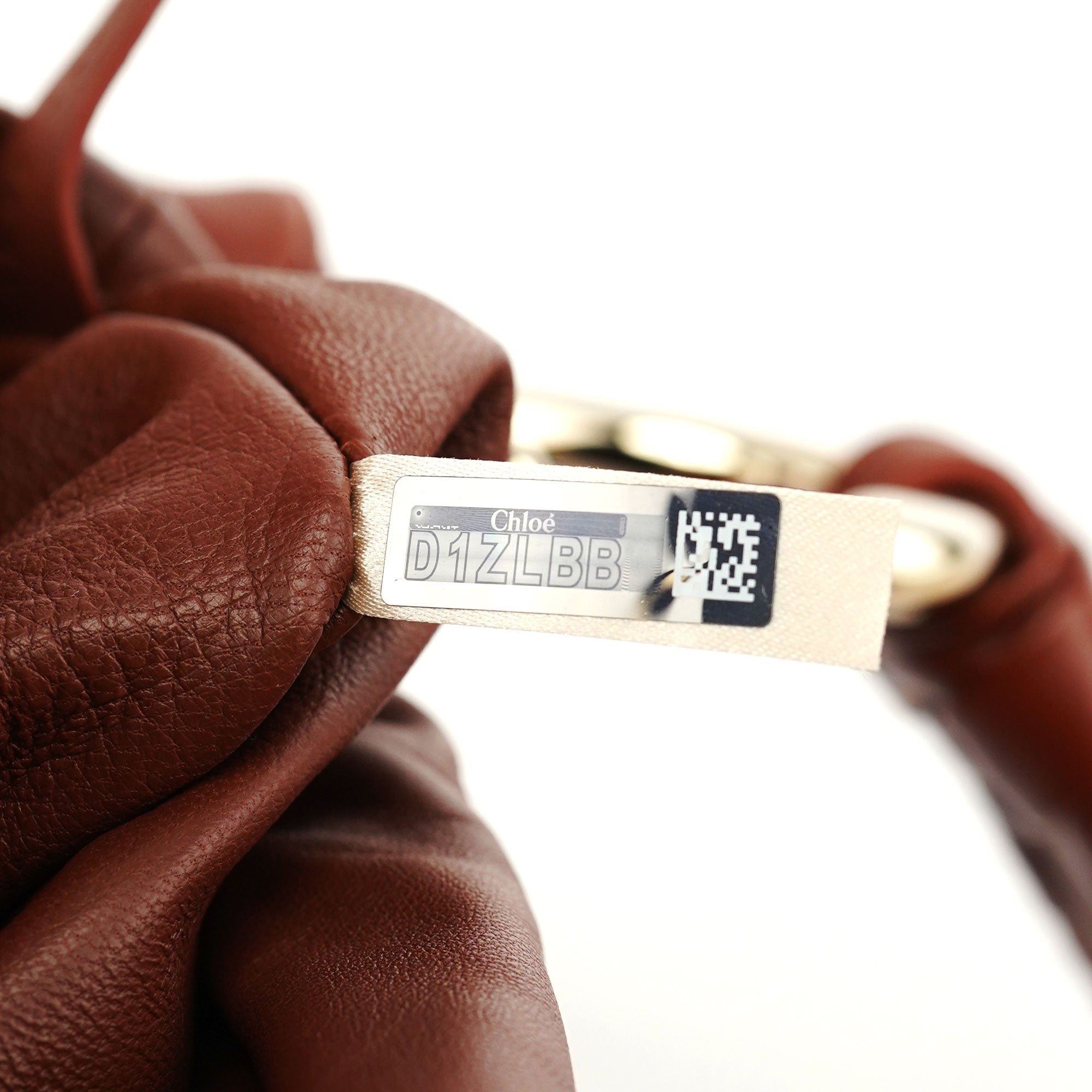 Brown Calfskin Shoulder Bag