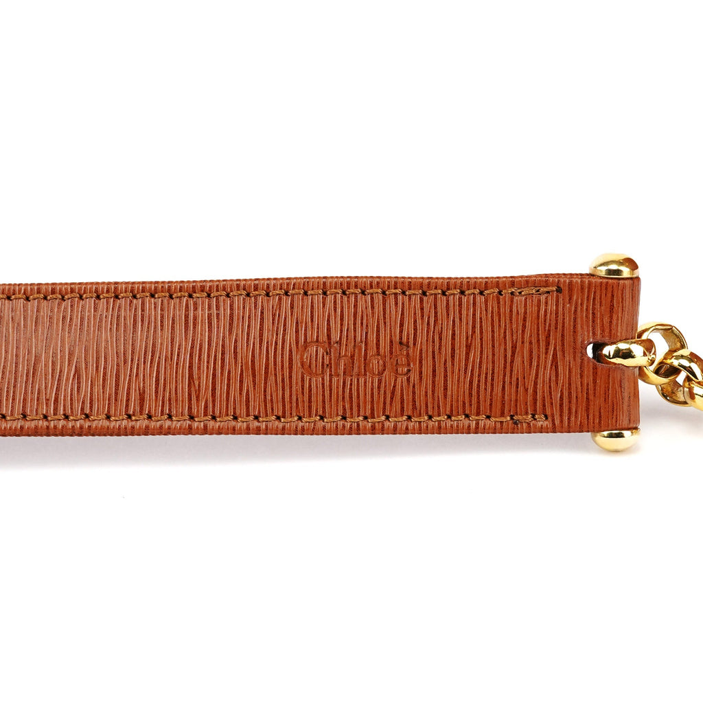 Brown Epi Leather Ribbon Top Handle 2-Way Bag