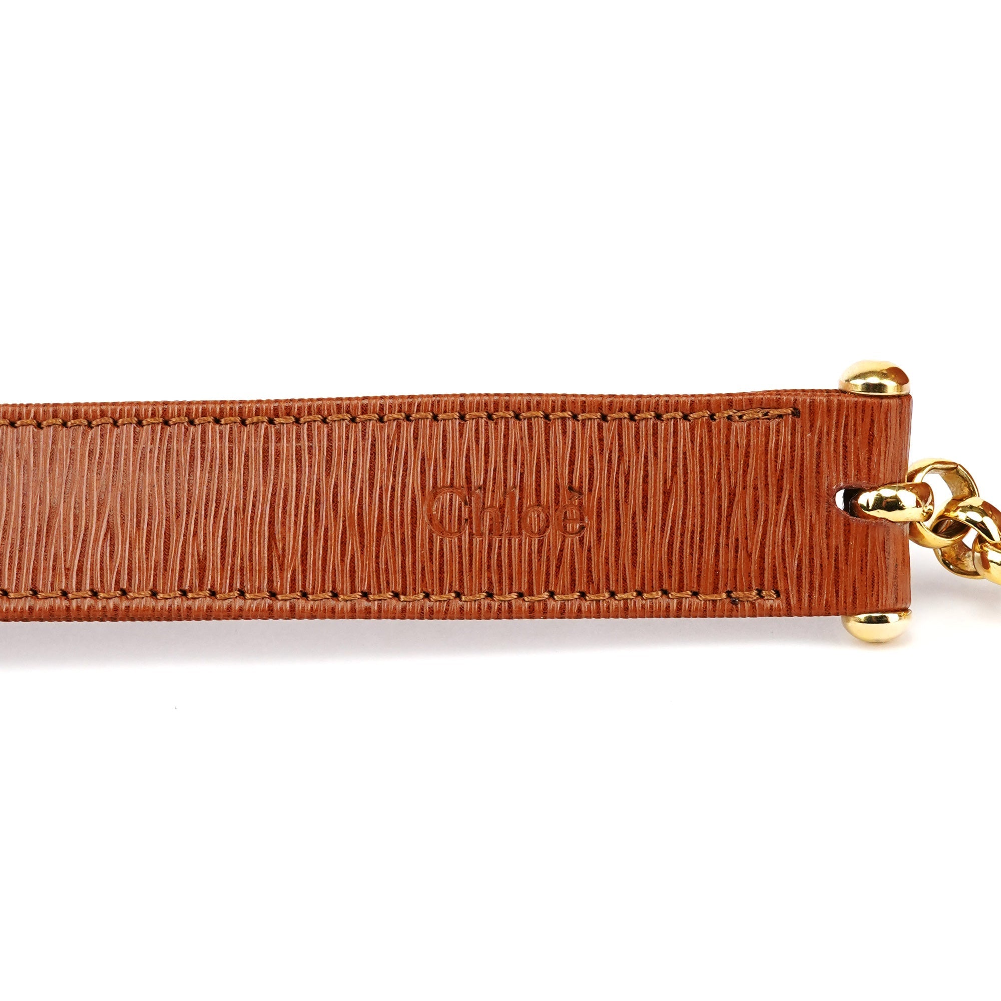 Brown Epi Leather Ribbon Top Handle 2-Way Bag
