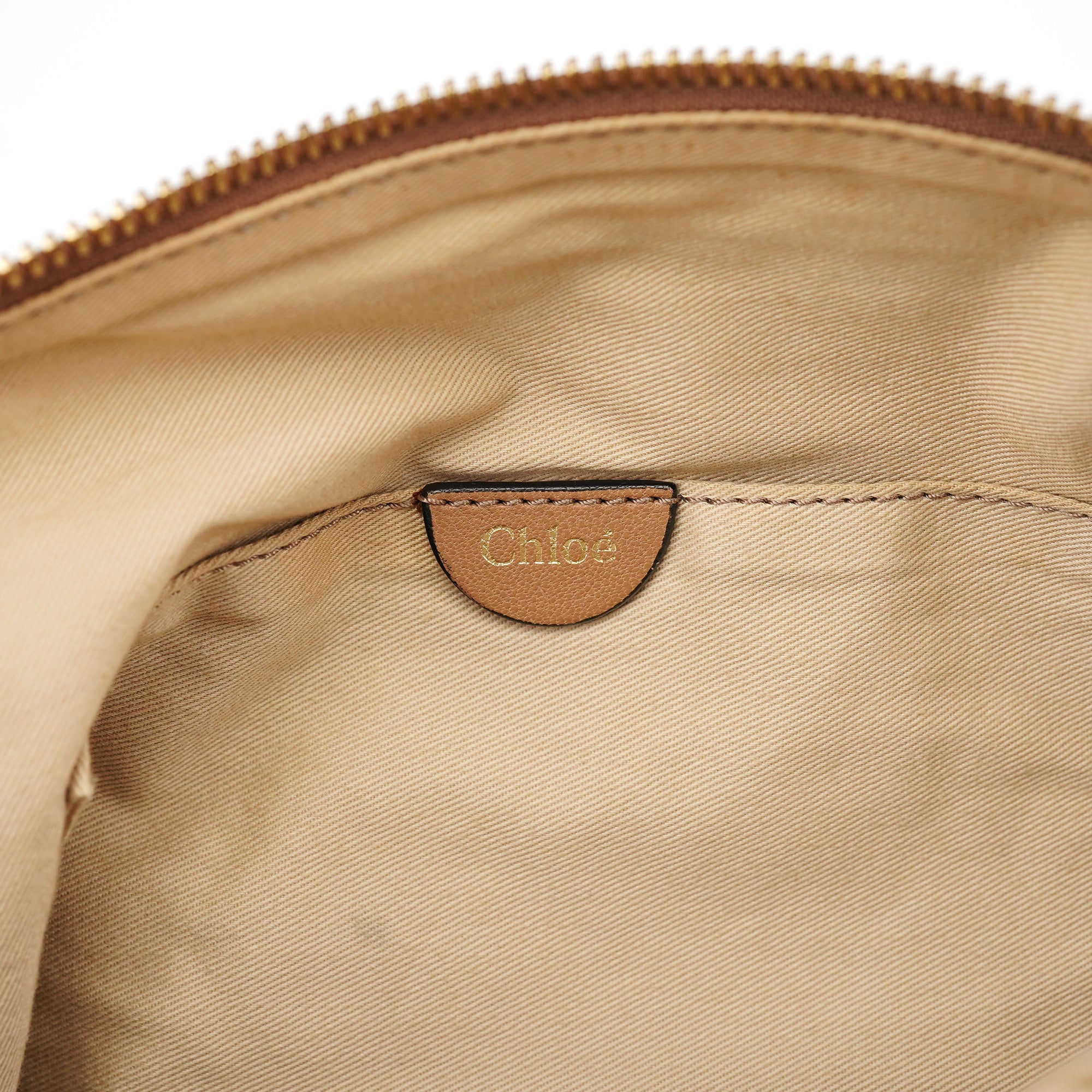 Brown Grey Leather Marcie Shoulder Bag