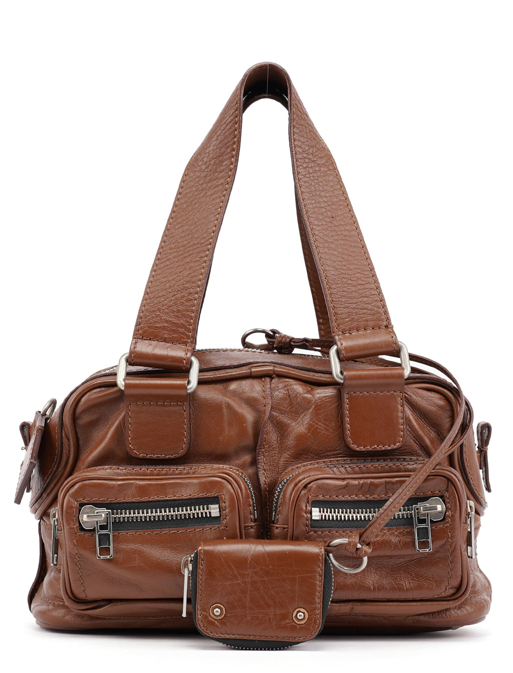 Brown Lambskin Betty Tote Bag