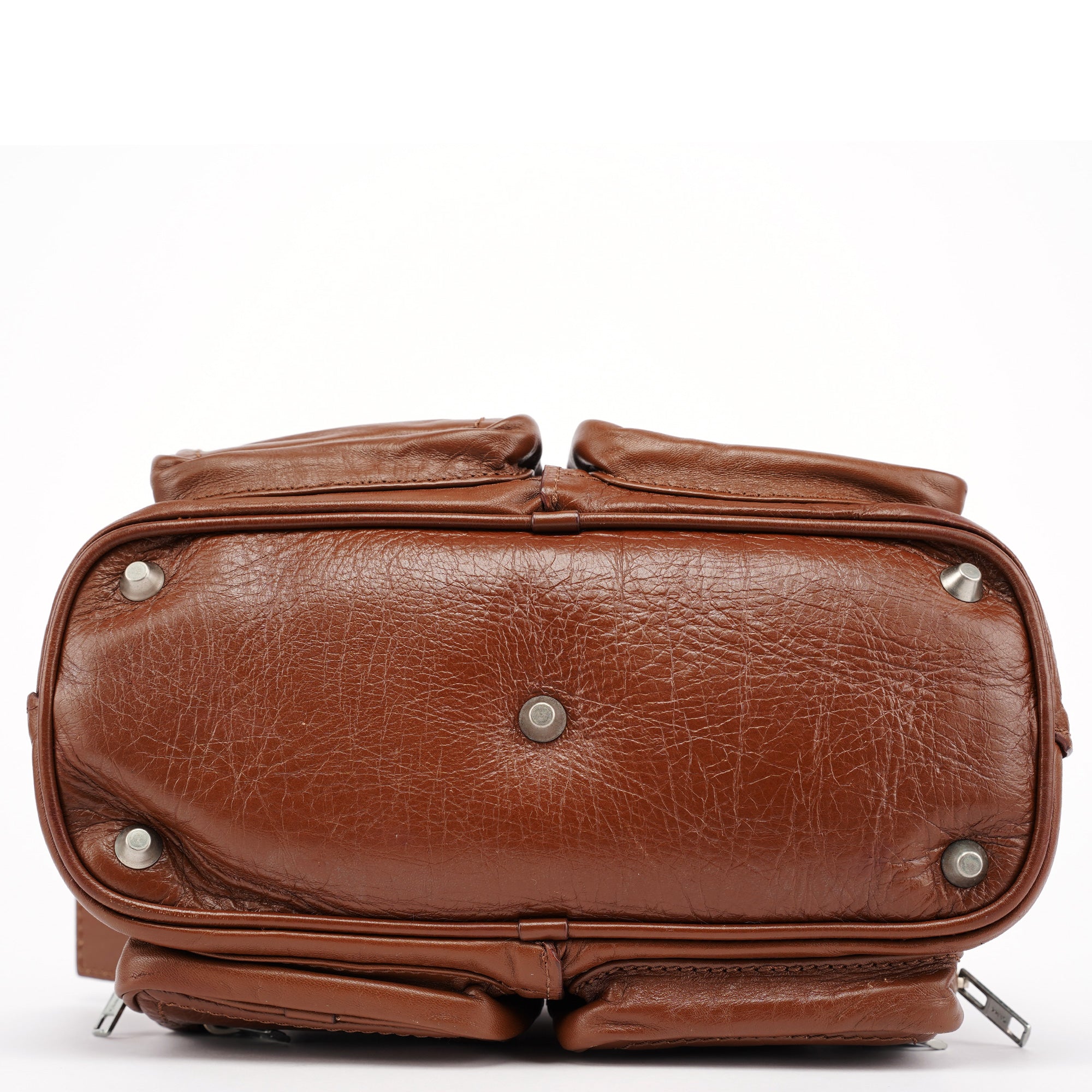 Brown Lambskin Betty Tote Bag