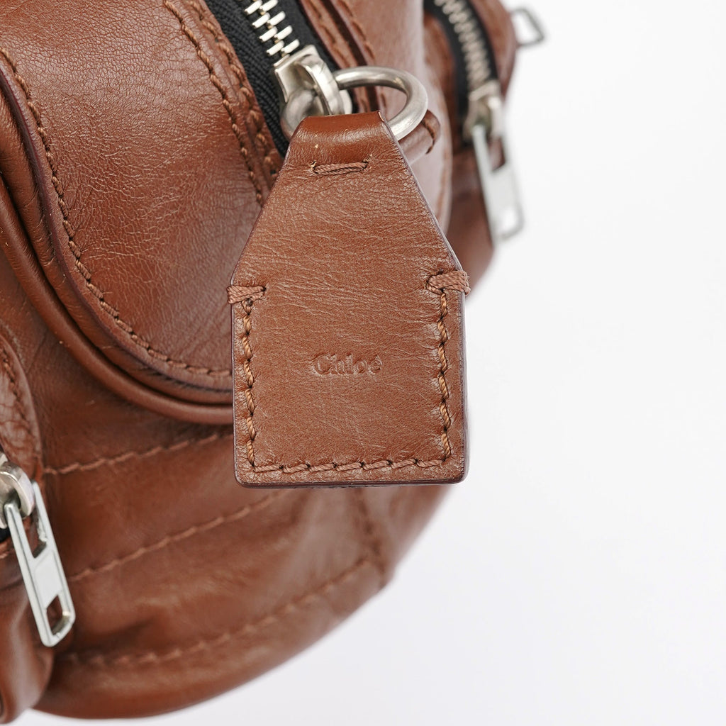 Brown Lambskin Betty Tote Bag