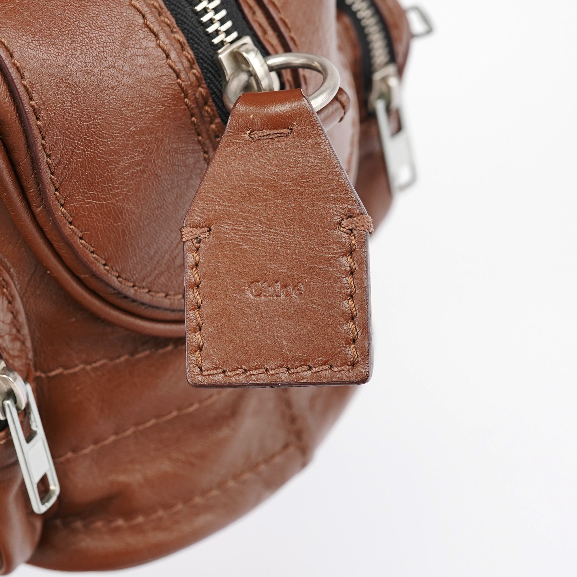 Brown Lambskin Betty Tote Bag