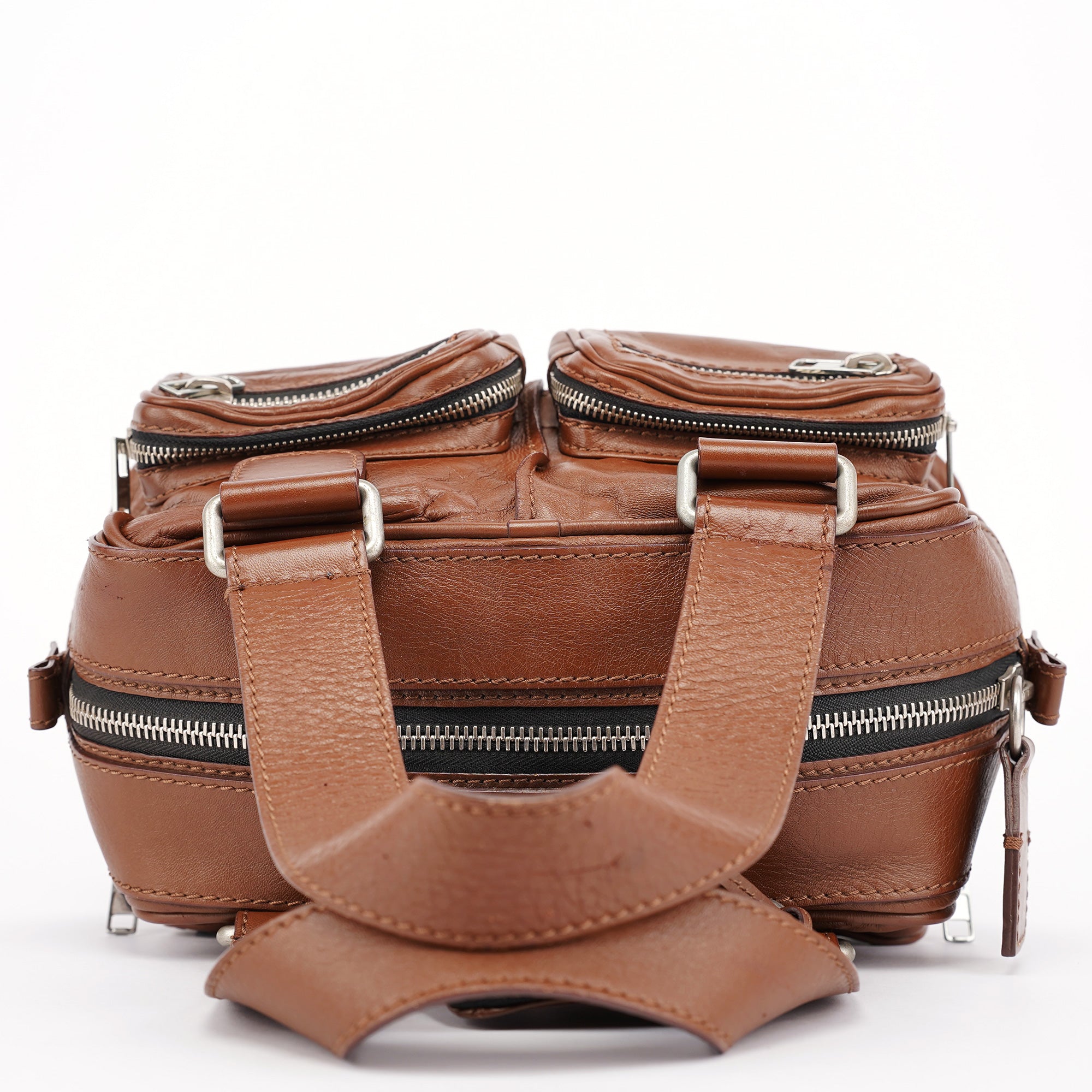 Brown Lambskin Betty Tote Bag