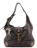 Brown Lambskin Kerala Shoulder Bag