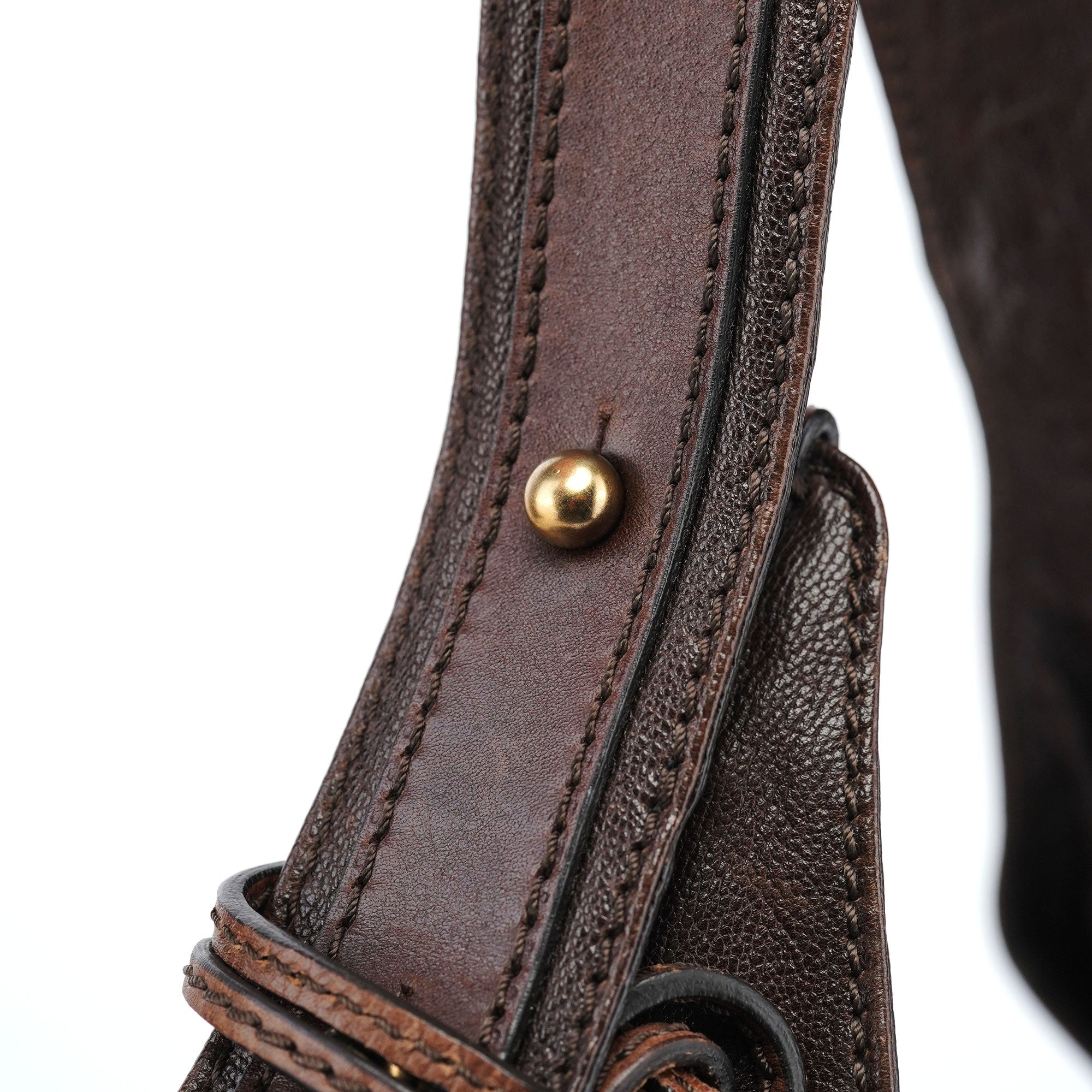 Brown Lambskin Kerala Shoulder Bag