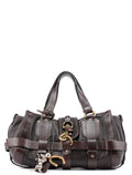 Brown Lambskin Kerala Shoulder Bag