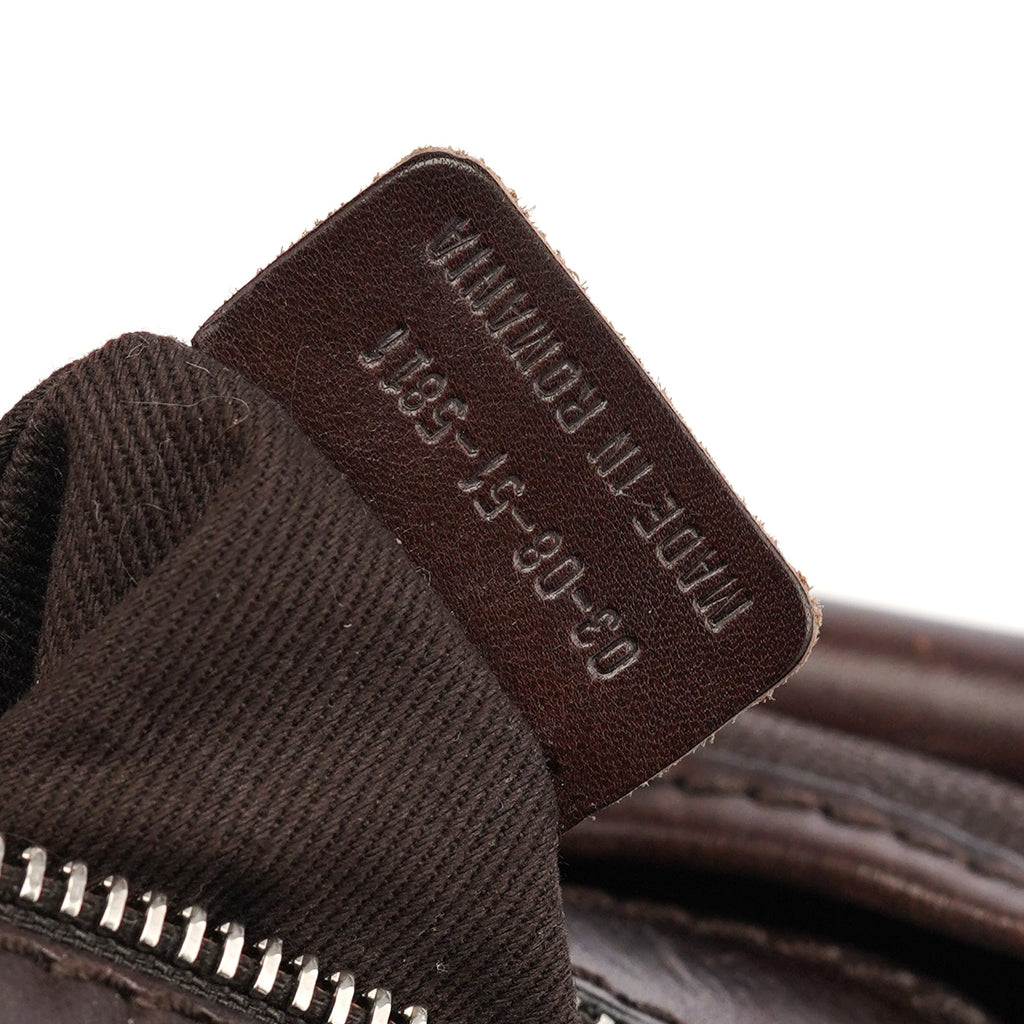 Brown Lambskin Kerala Shoulder Bag