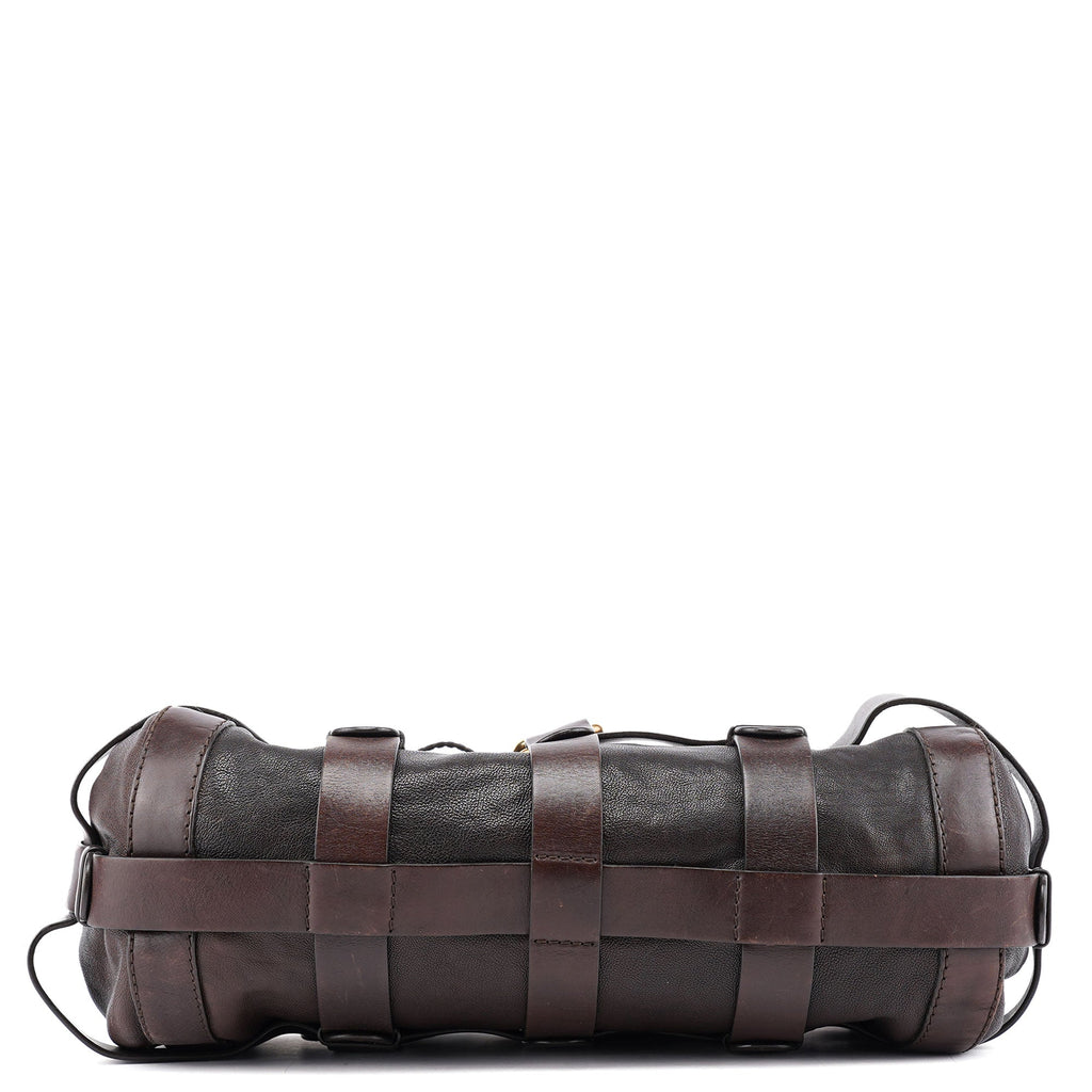 Brown Lambskin Kerala Shoulder Bag