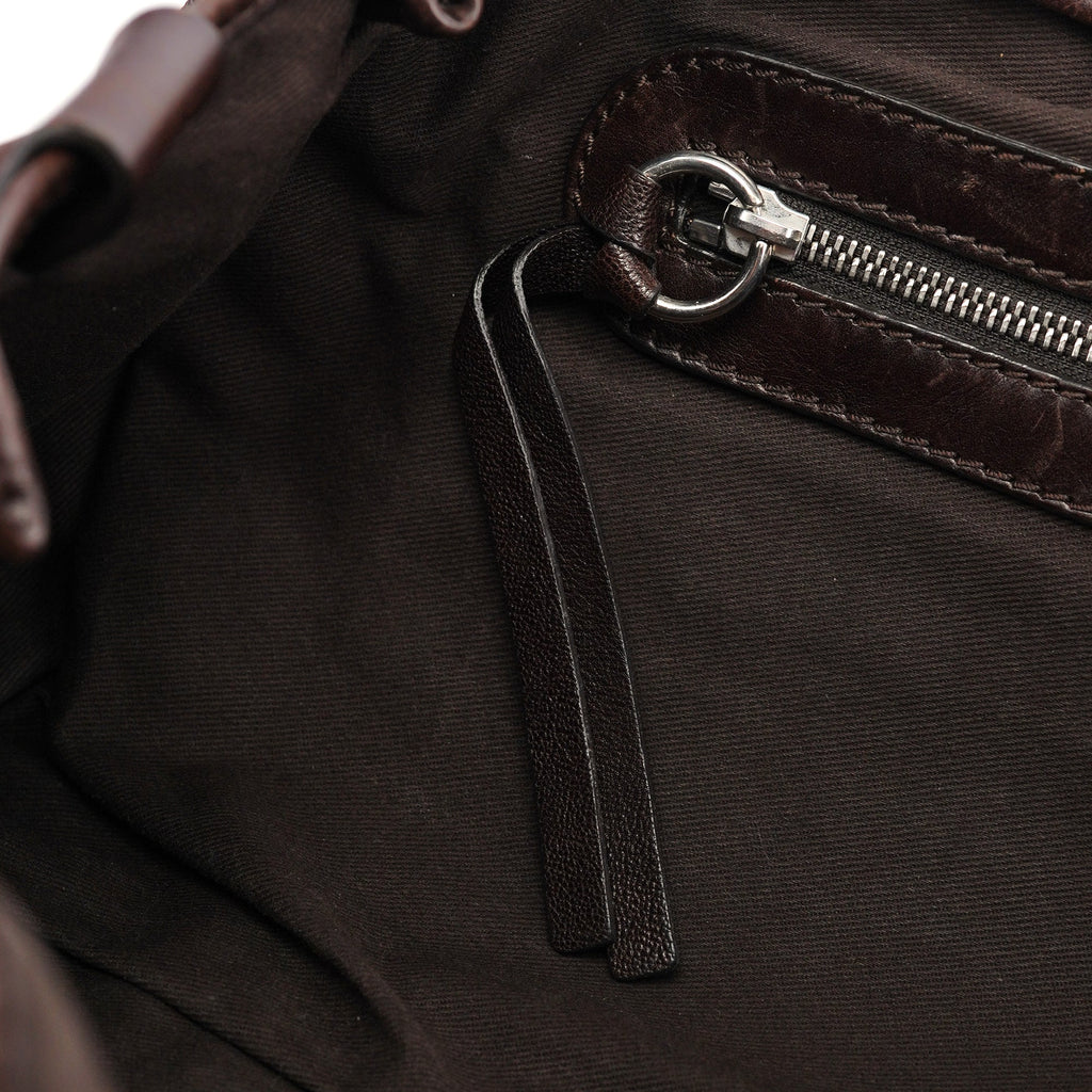 Brown Lambskin Kerala Shoulder Bag