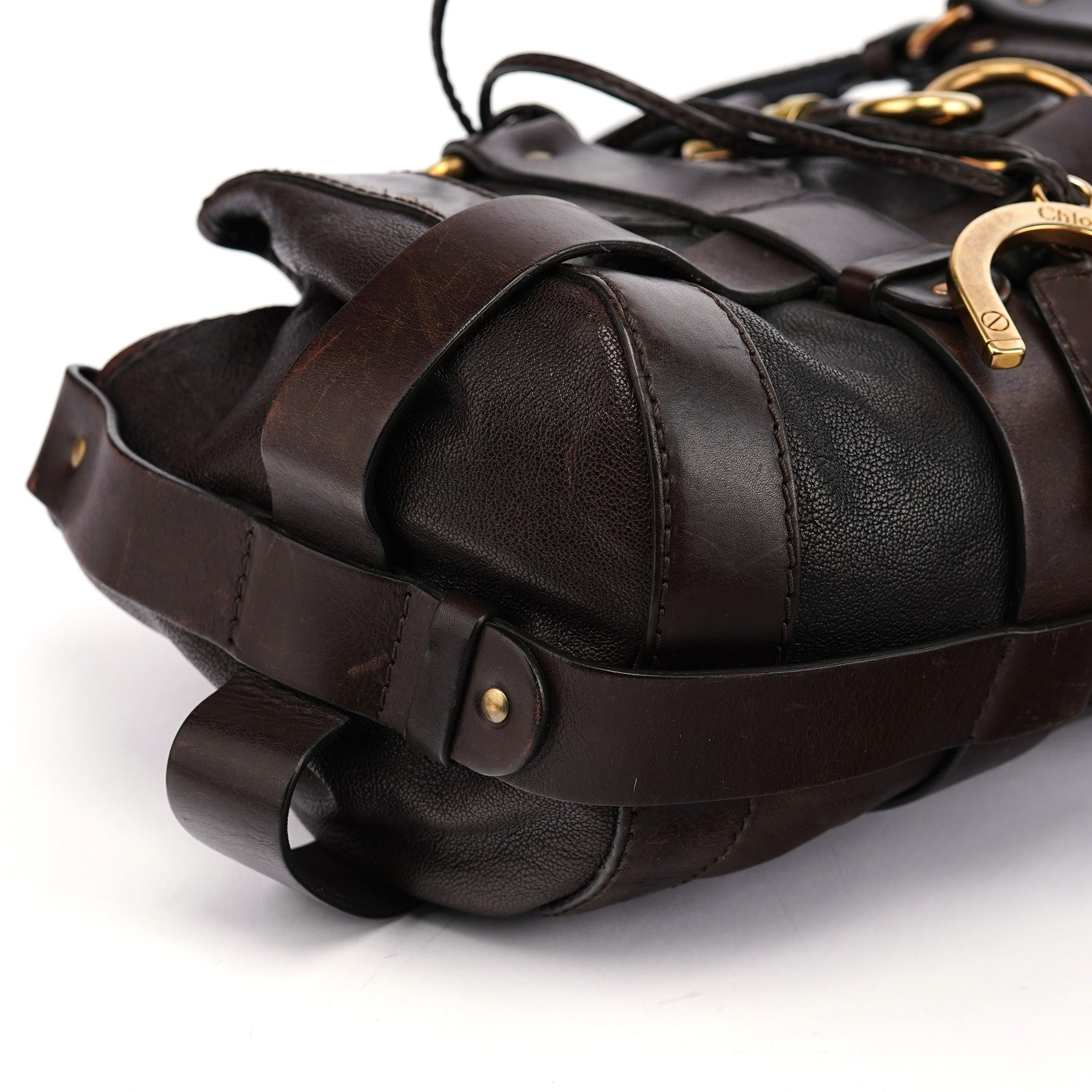 Brown Lambskin Kerala Shoulder Bag