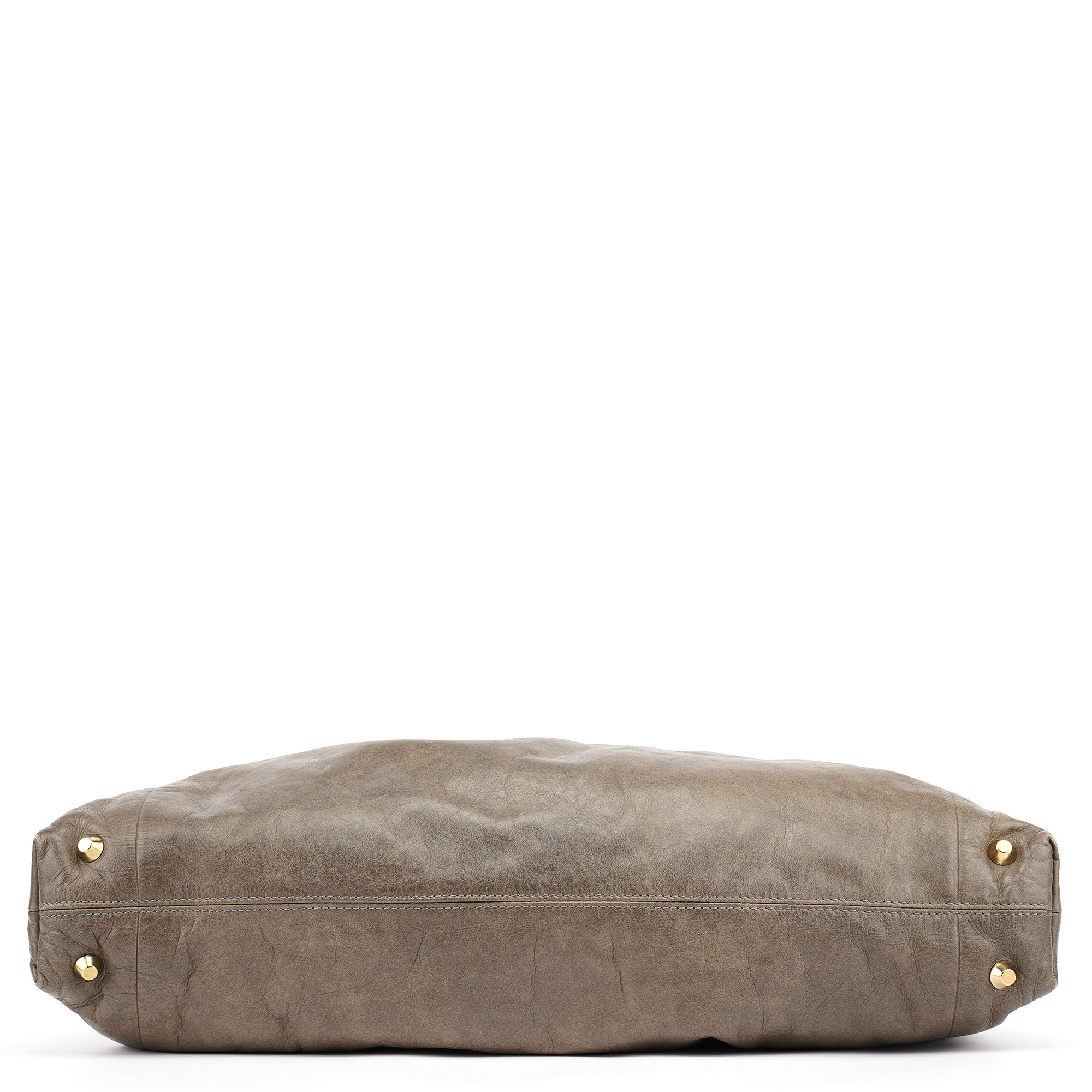 Brown Lambskin Leather Tote Bag
