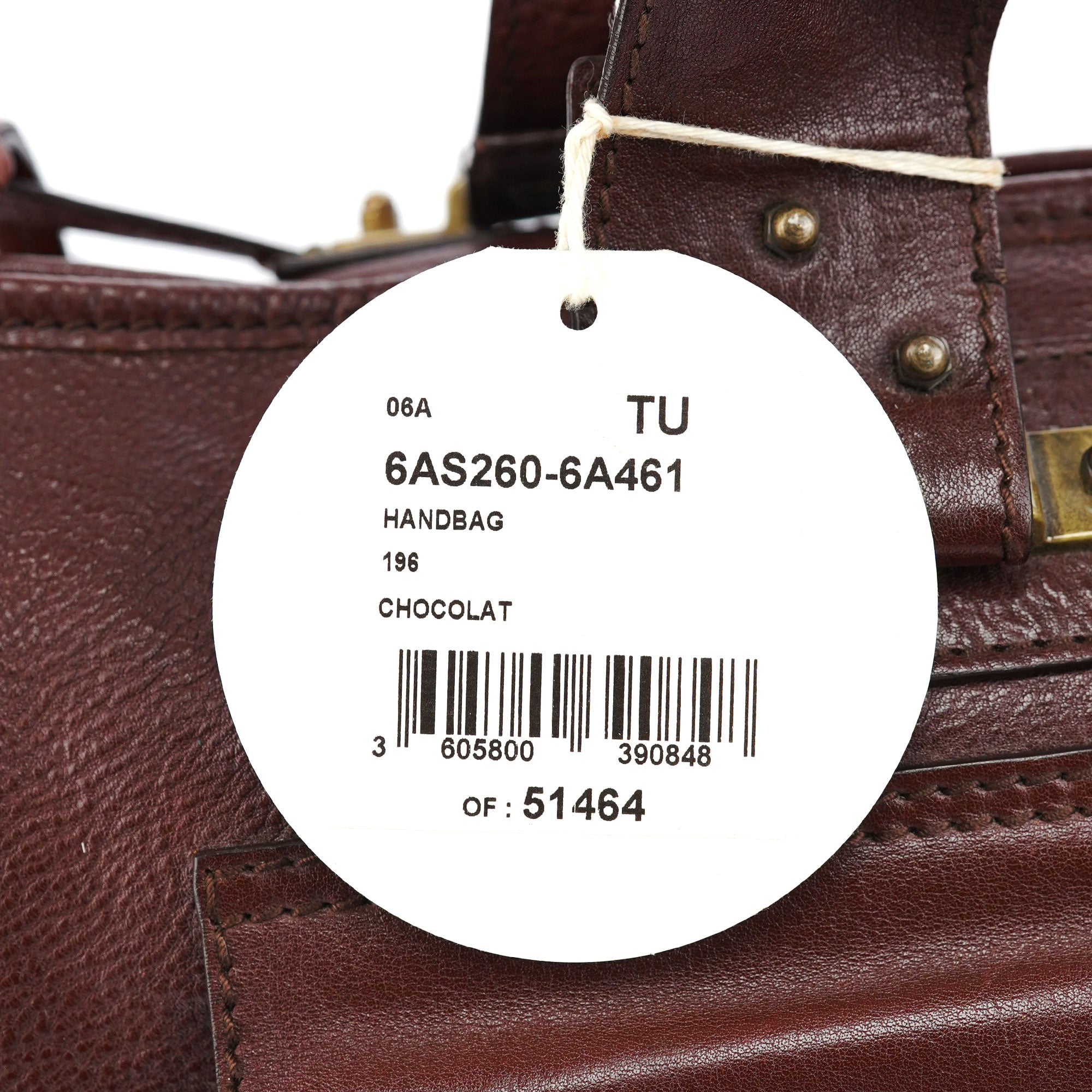 Brown Lambskin Leather Tote Bag