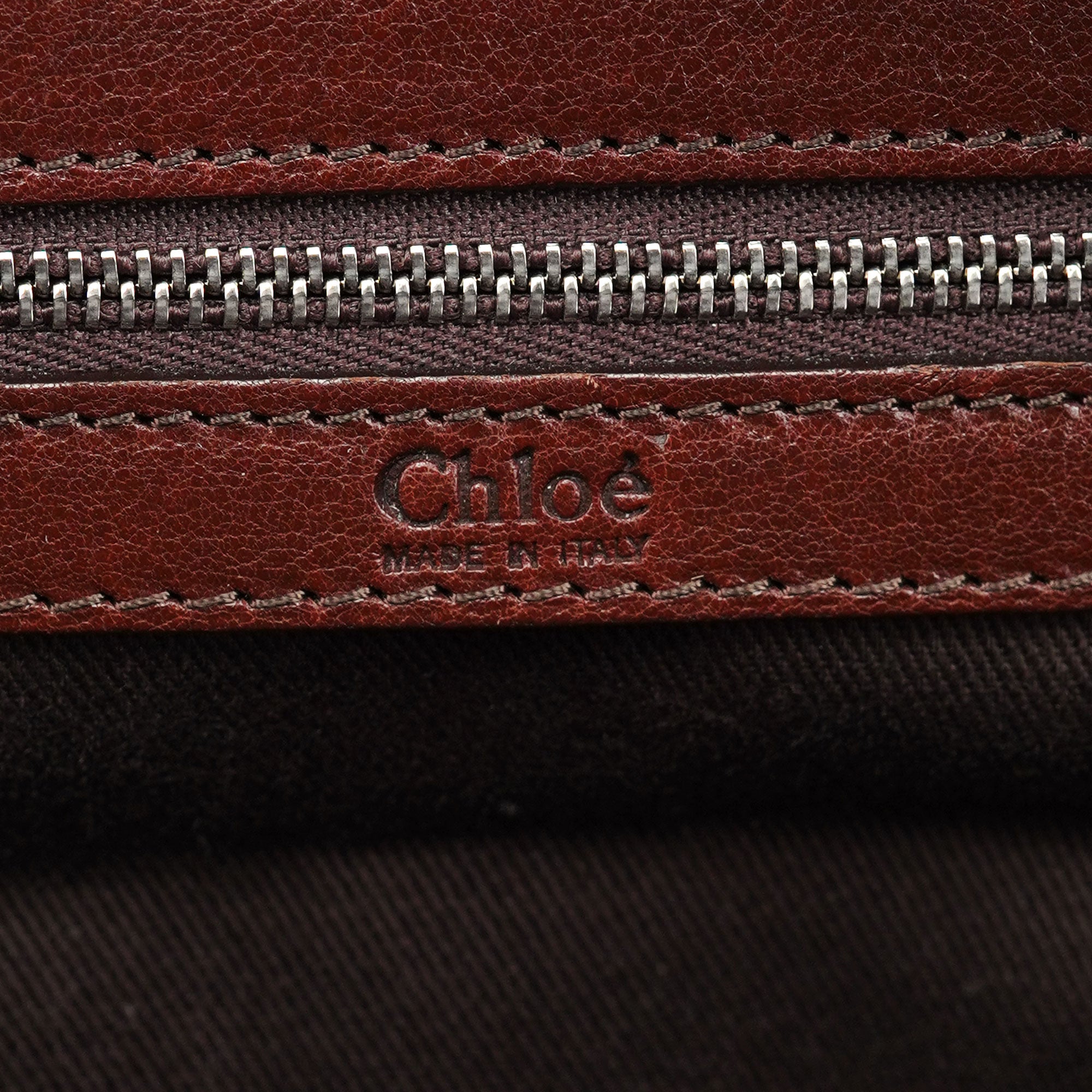 Brown Lambskin Leather Tote Bag