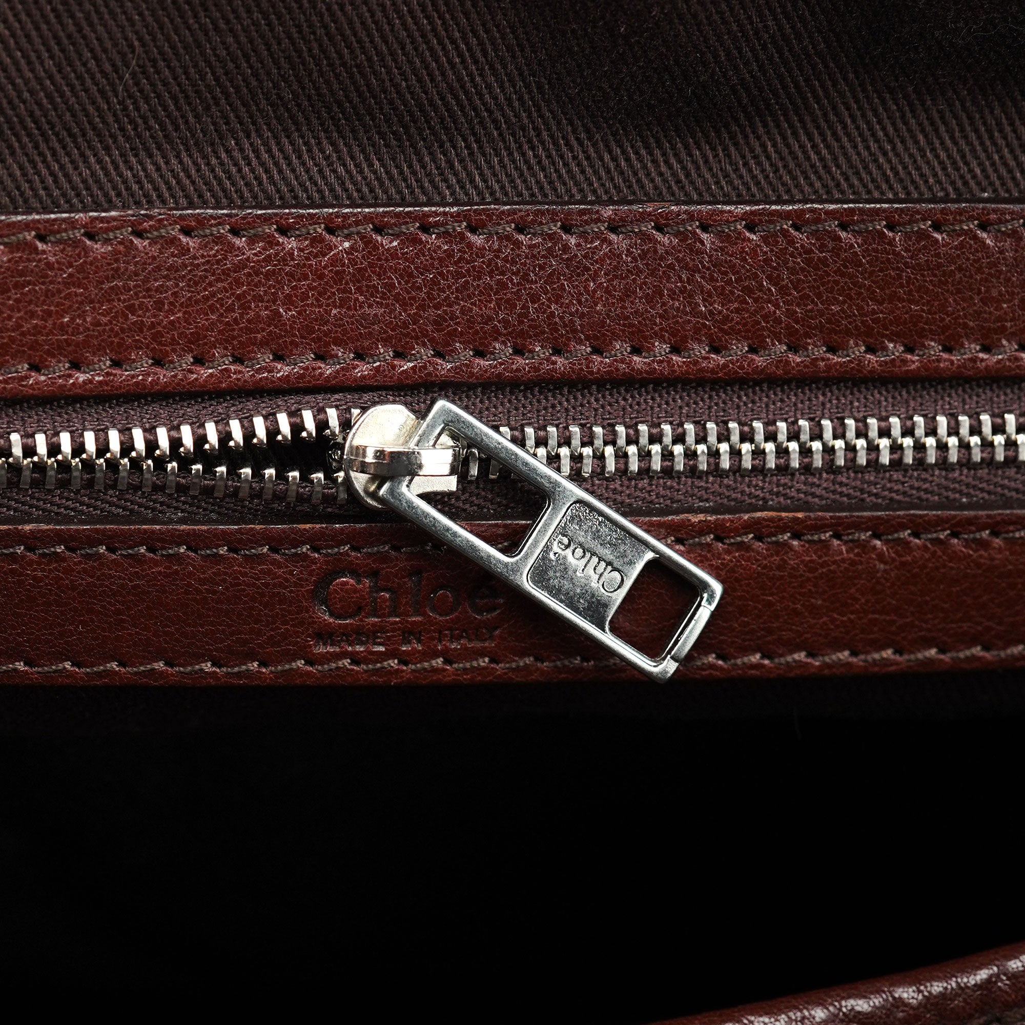 Brown Lambskin Leather Tote Bag
