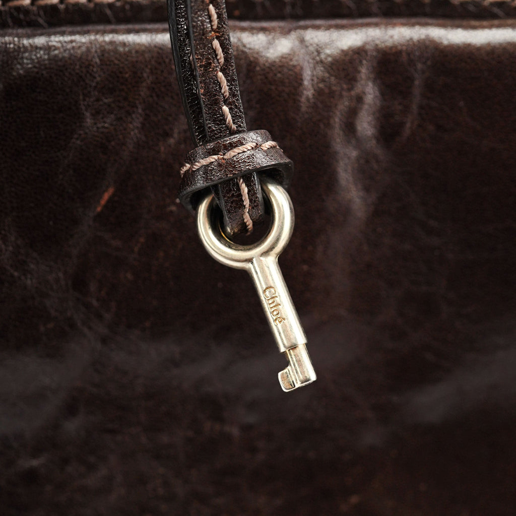 Brown Lambskin Paddington Tote Bag