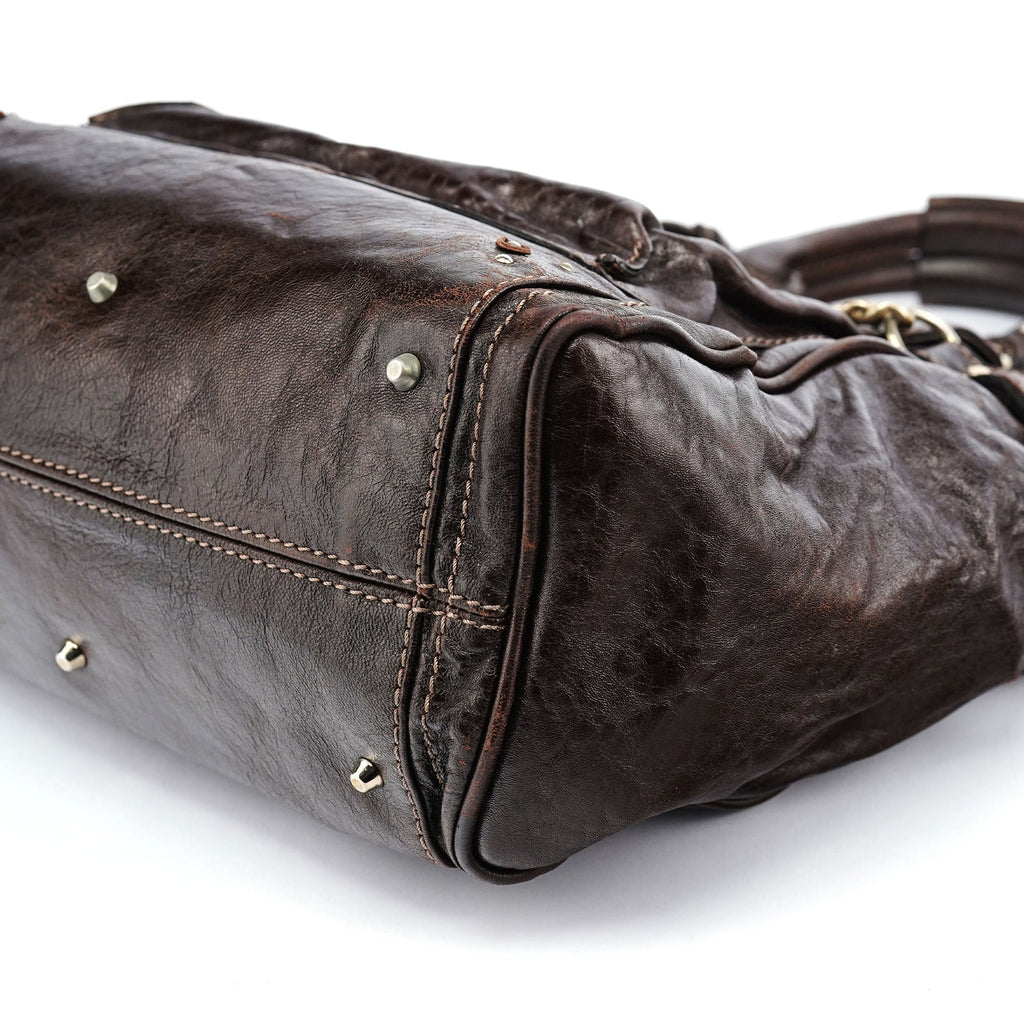 Brown Lambskin Paddington Tote Bag