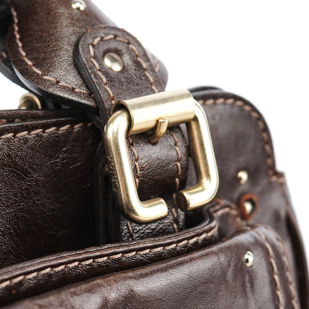 Brown Lambskin Paddington Tote Bag