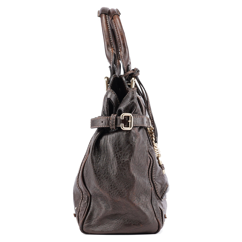 Brown Lambskin Paddington Tote Bag