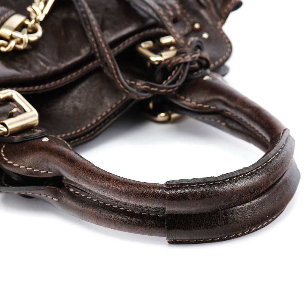 Brown Lambskin Paddington Tote Bag
