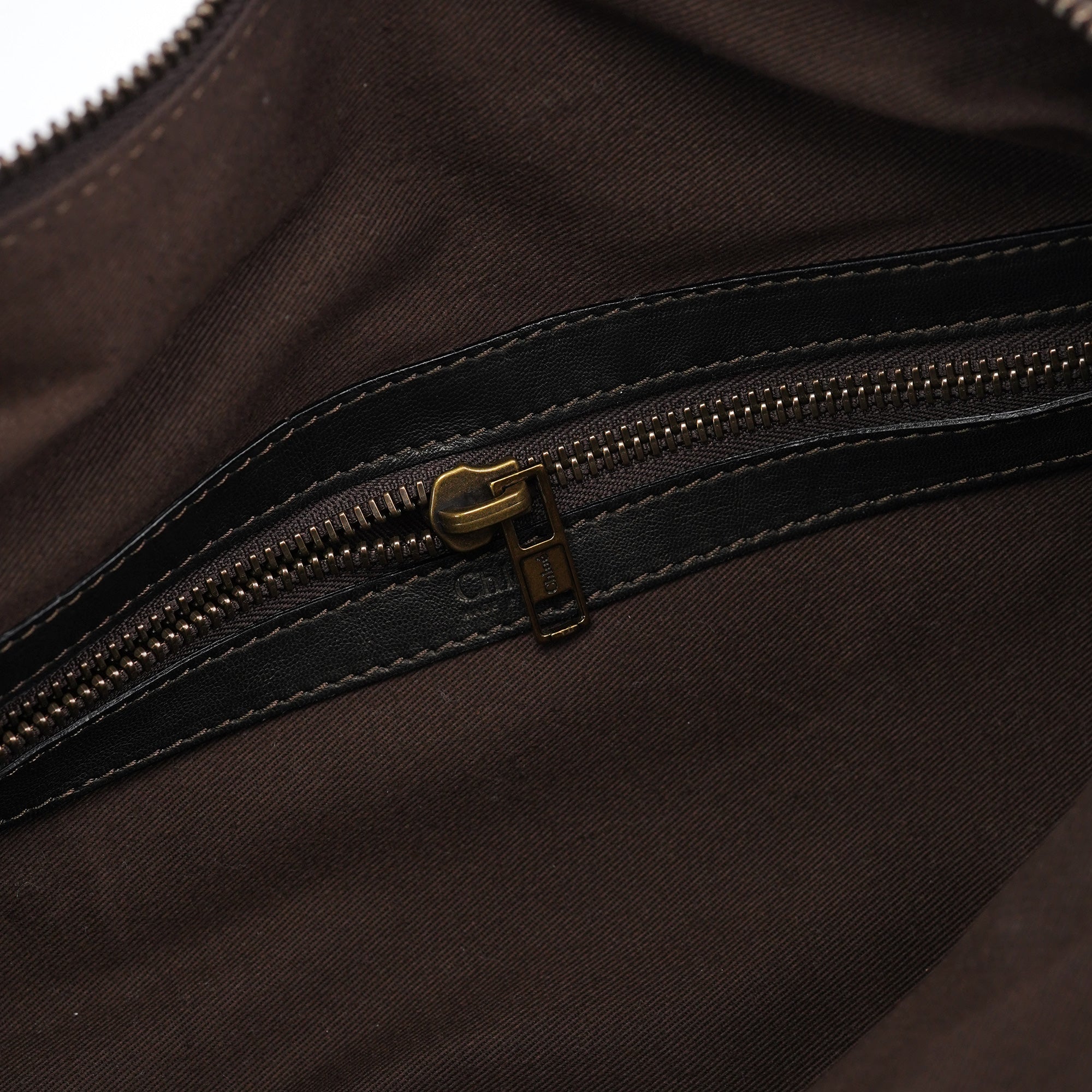 Brown Leather 2-Way Tote Bag