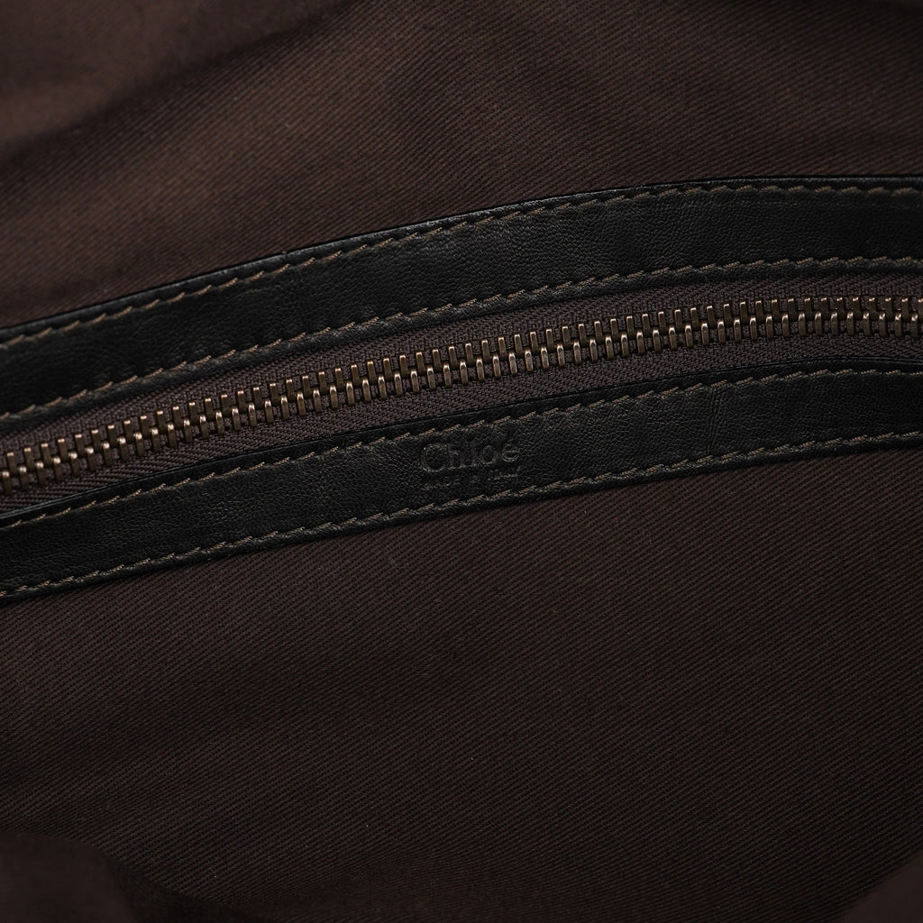 Brown Leather 2-Way Tote Bag