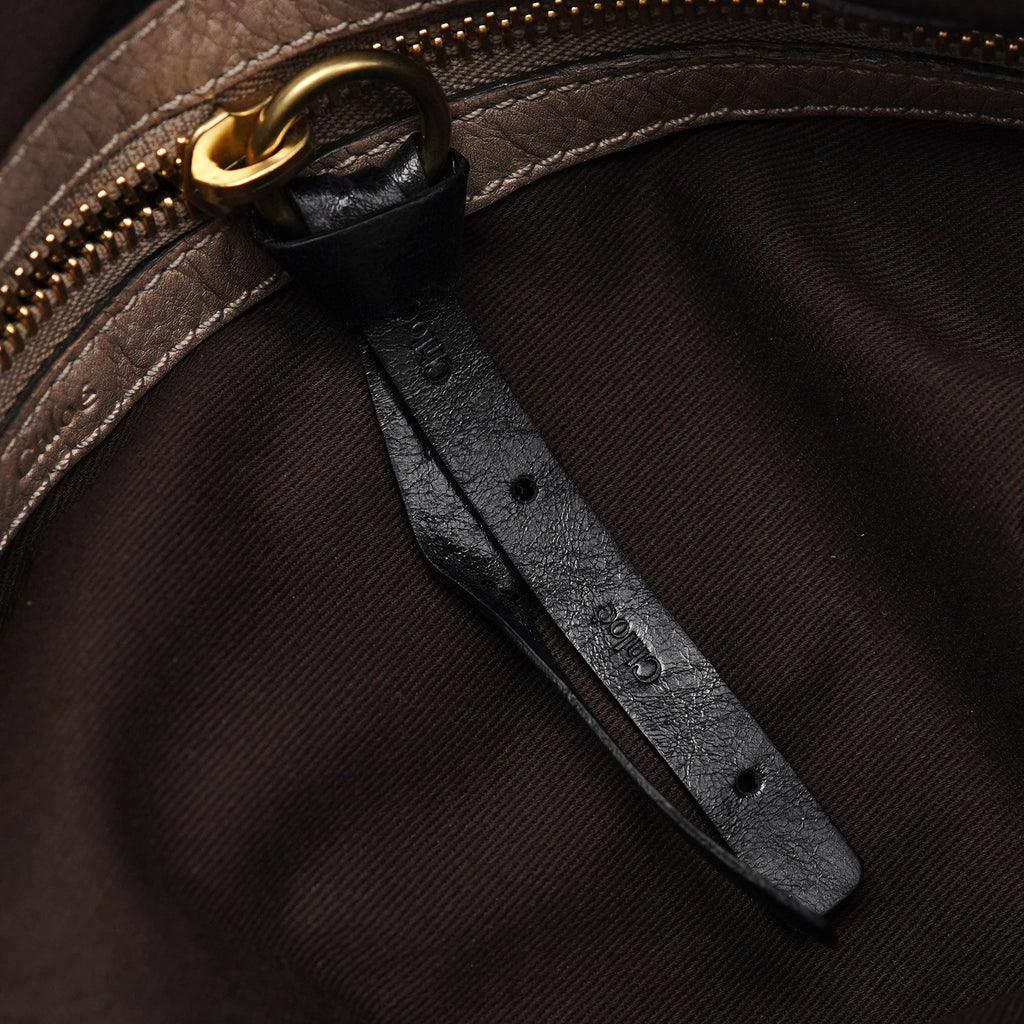 Brown Leather Bay 2-Way Bag