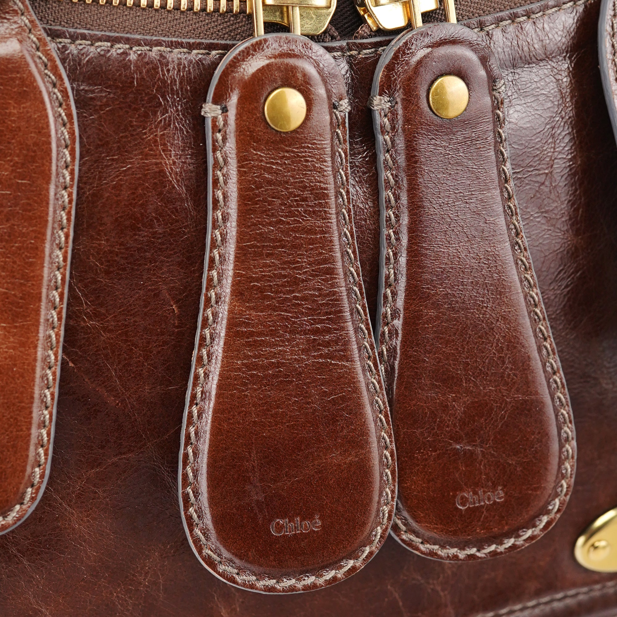 Brown Leather Bay 2-Way Bag