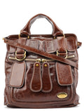 Brown Leather Bay 2-Way Bag