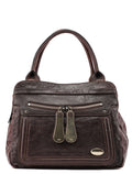 Brown Leather Bay 2-Way Tote Bag
