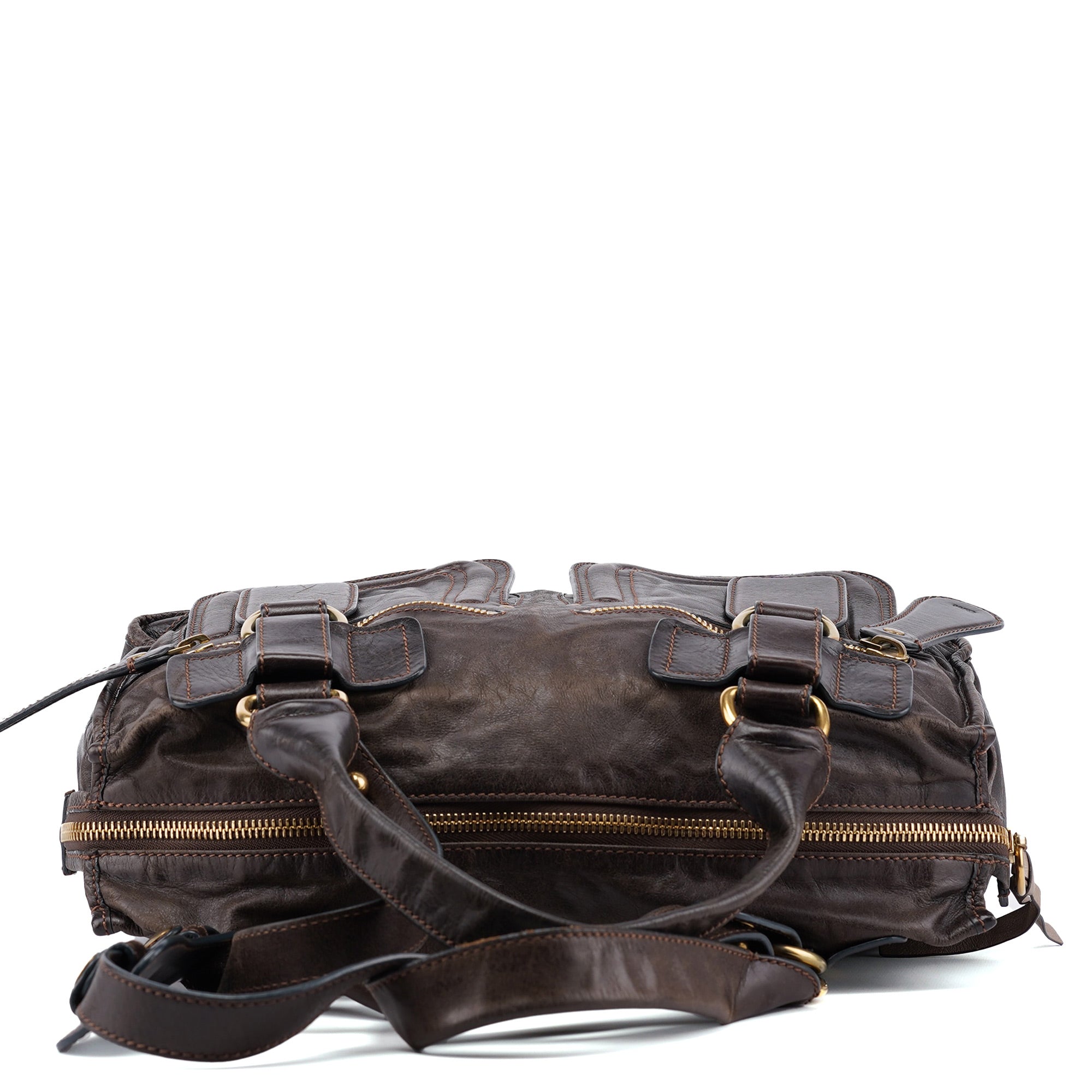 Brown Leather Bay 2-Way Tote Bag