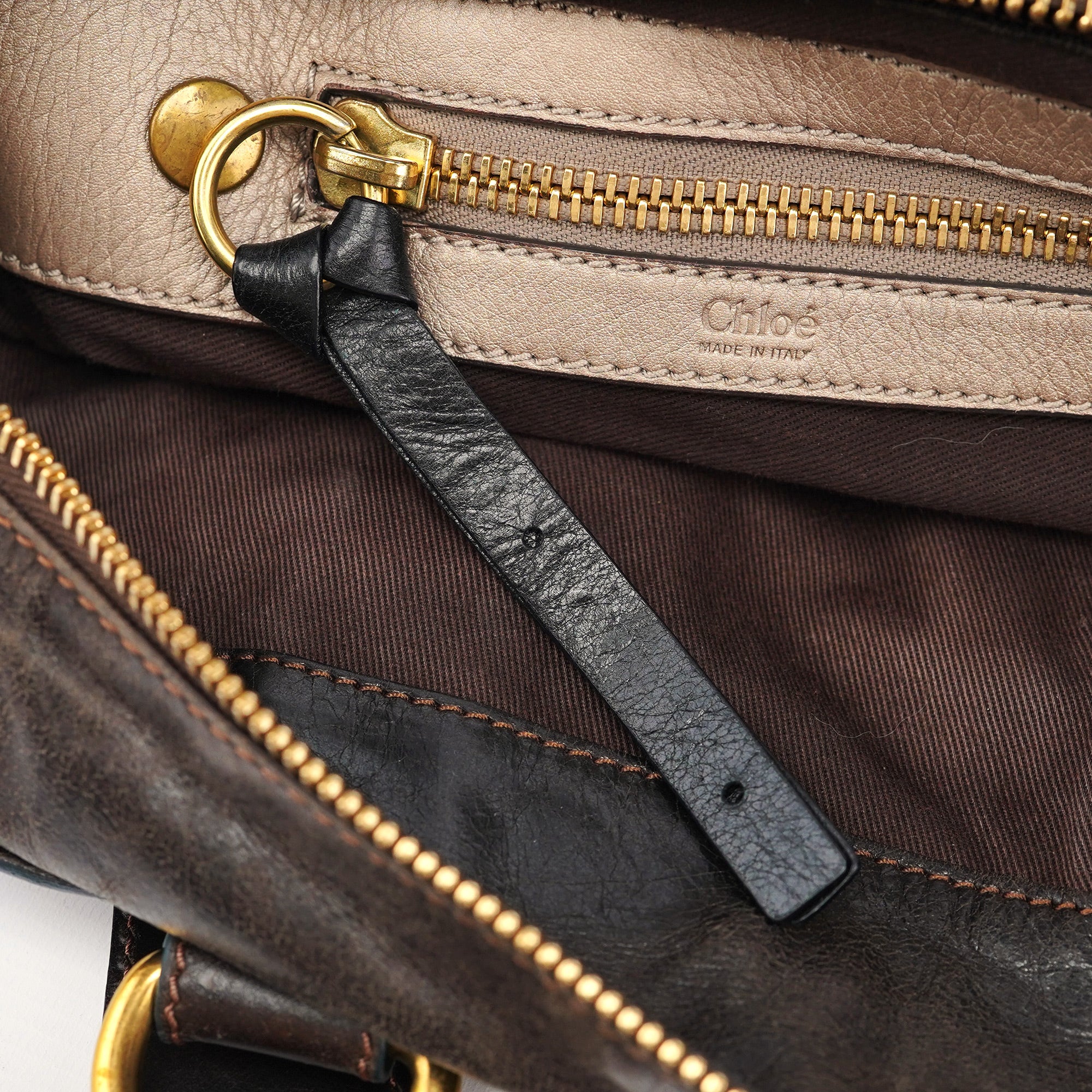 Brown Leather Bay 2-Way Tote Bag