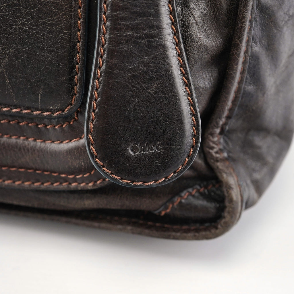 Brown Leather Bay 2-Way Tote Bag
