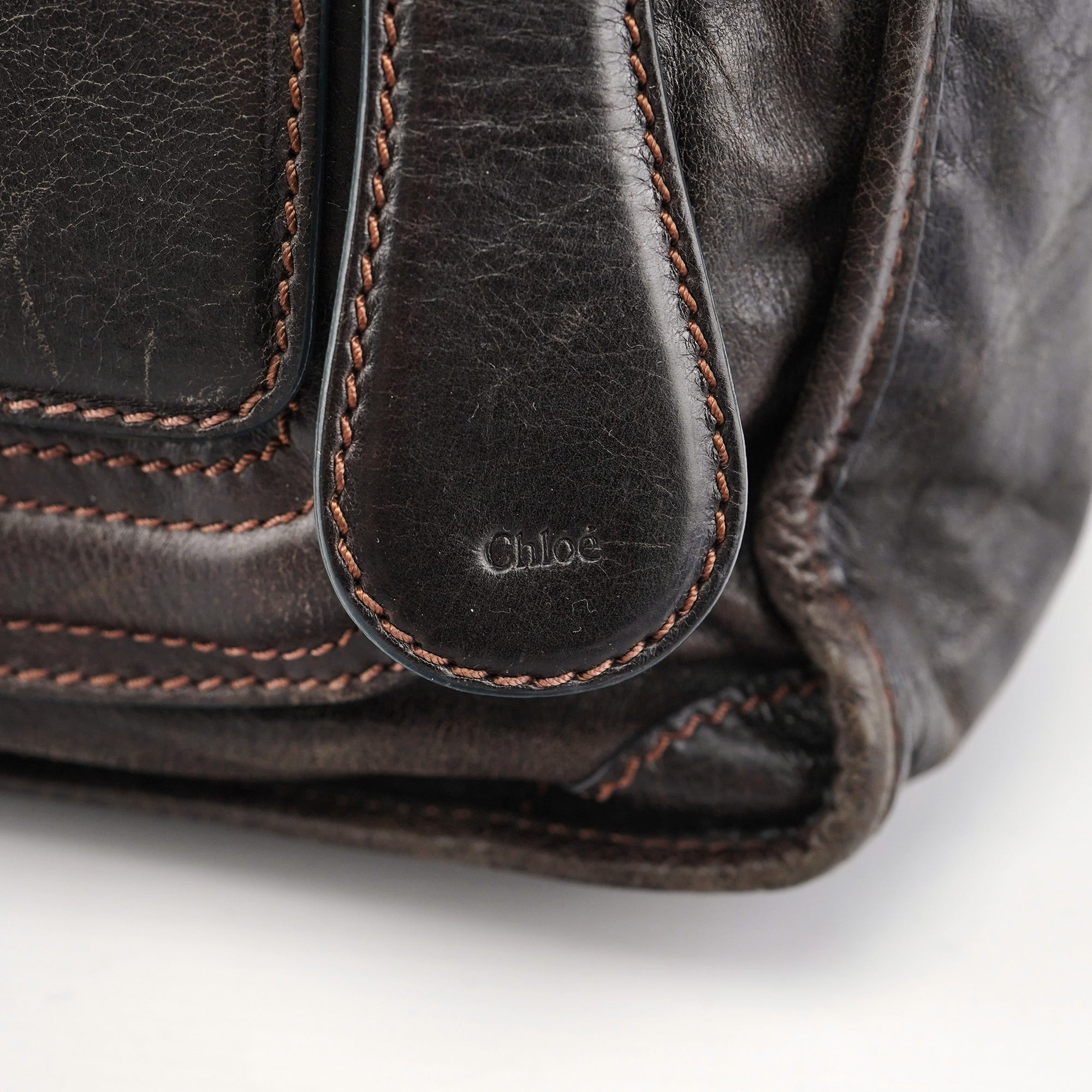 Brown Leather Bay 2-Way Tote Bag