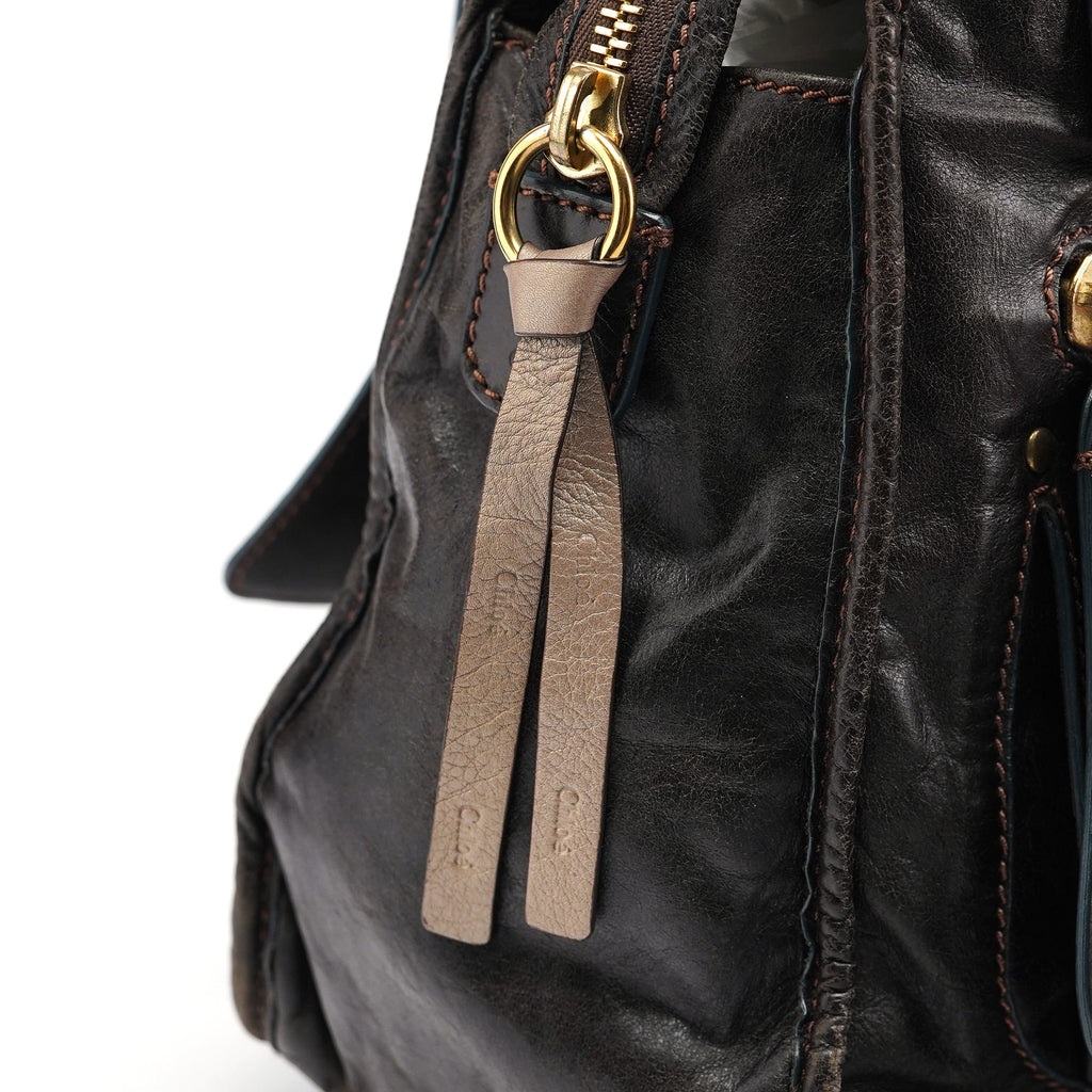 Brown Leather Bay 2-Way Tote Bag