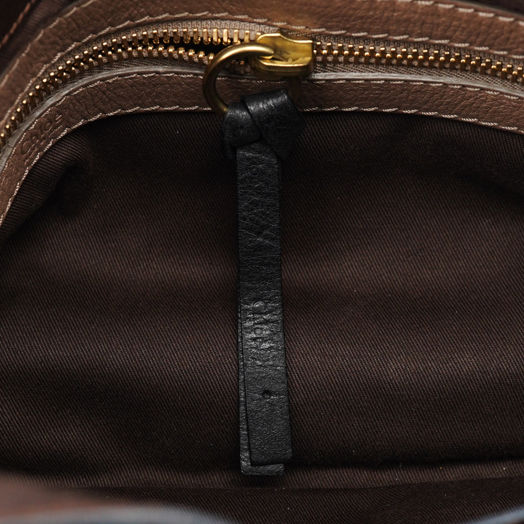 Brown Leather Bay Shoulder Bag