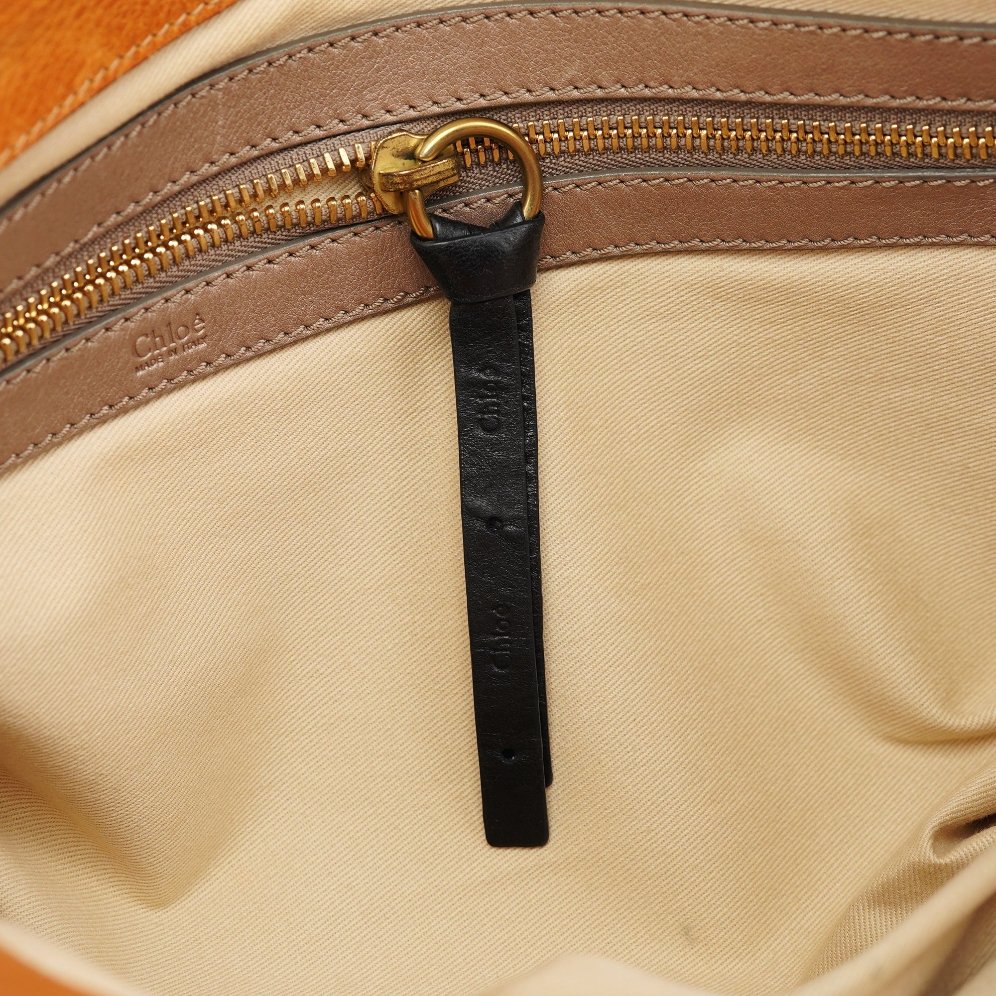 Brown Leather Bay Tote Bag