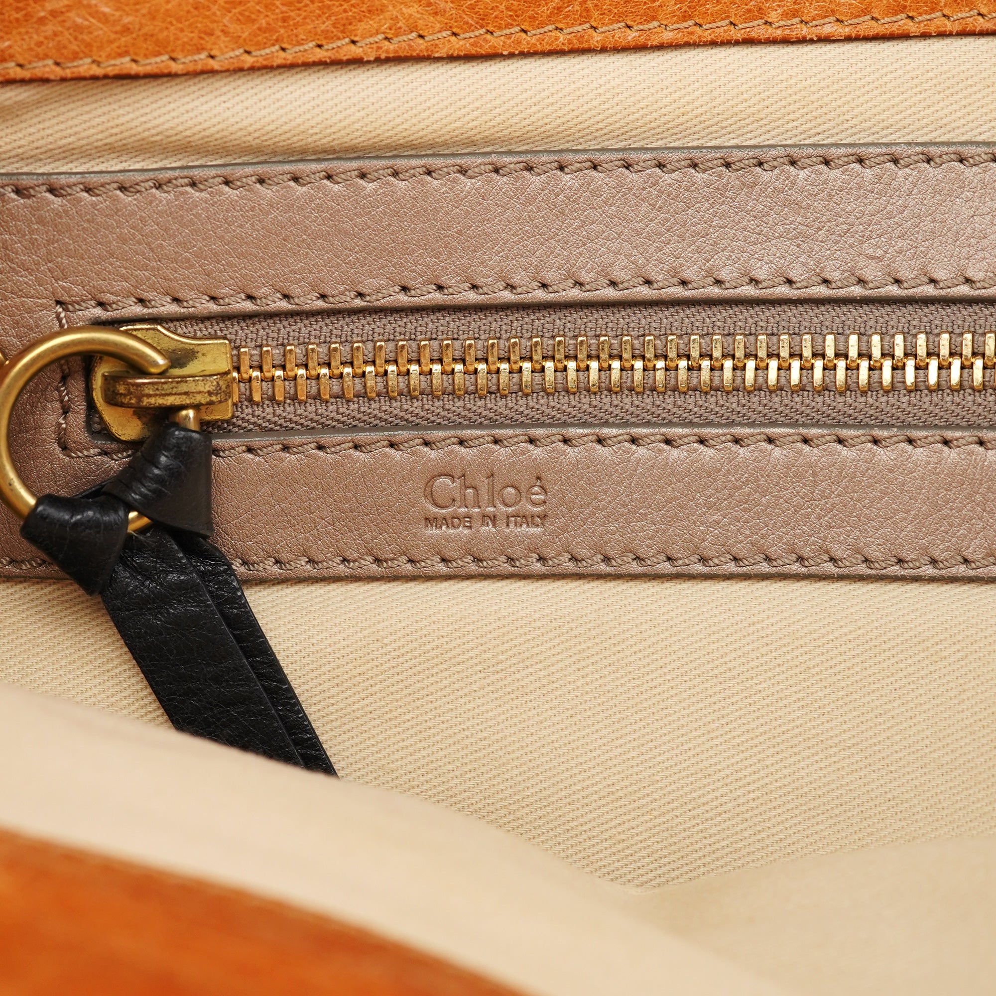 Brown Leather Bay Tote Bag