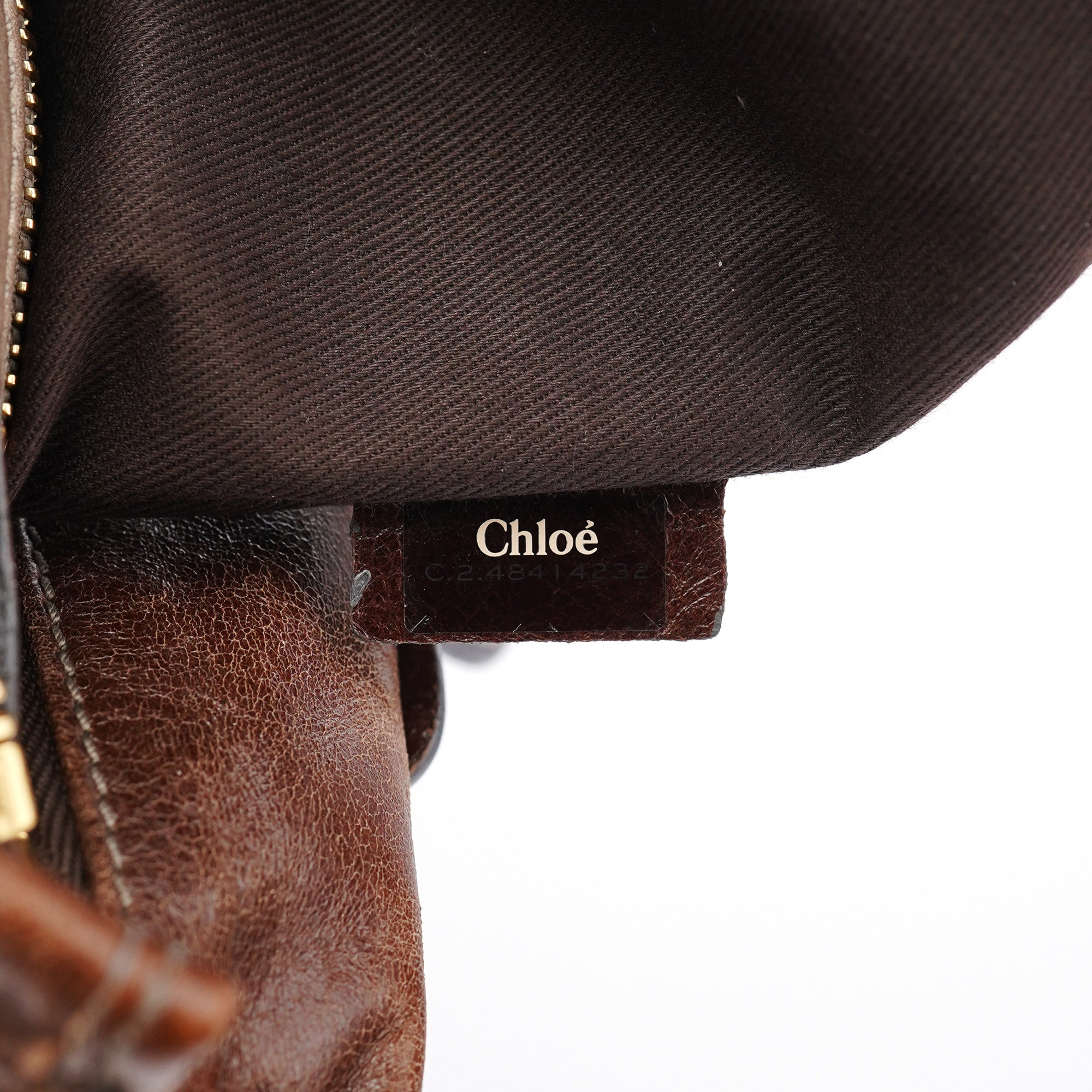 Brown Leather Bay Tote Bag