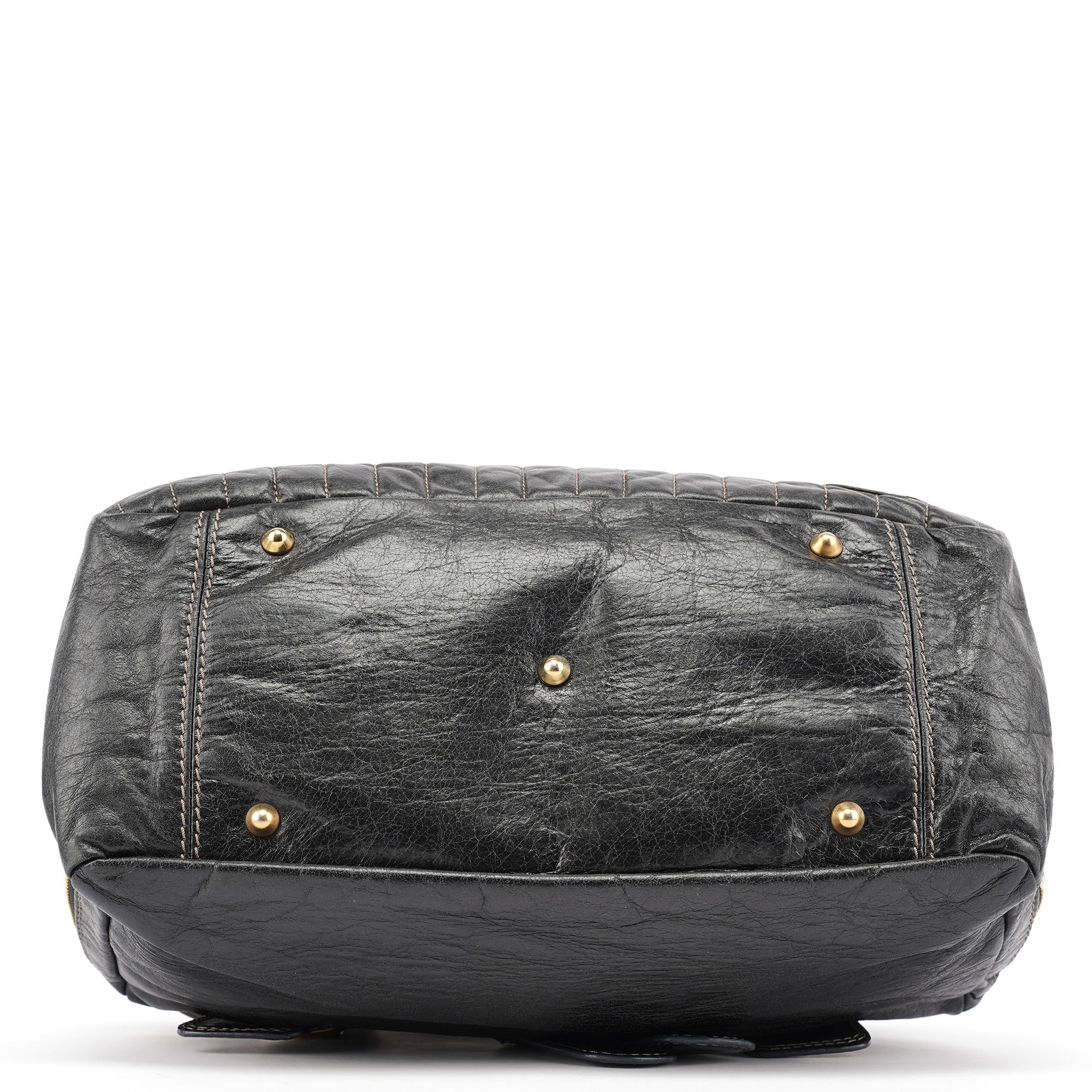 Brown Leather Bay Tote Bag