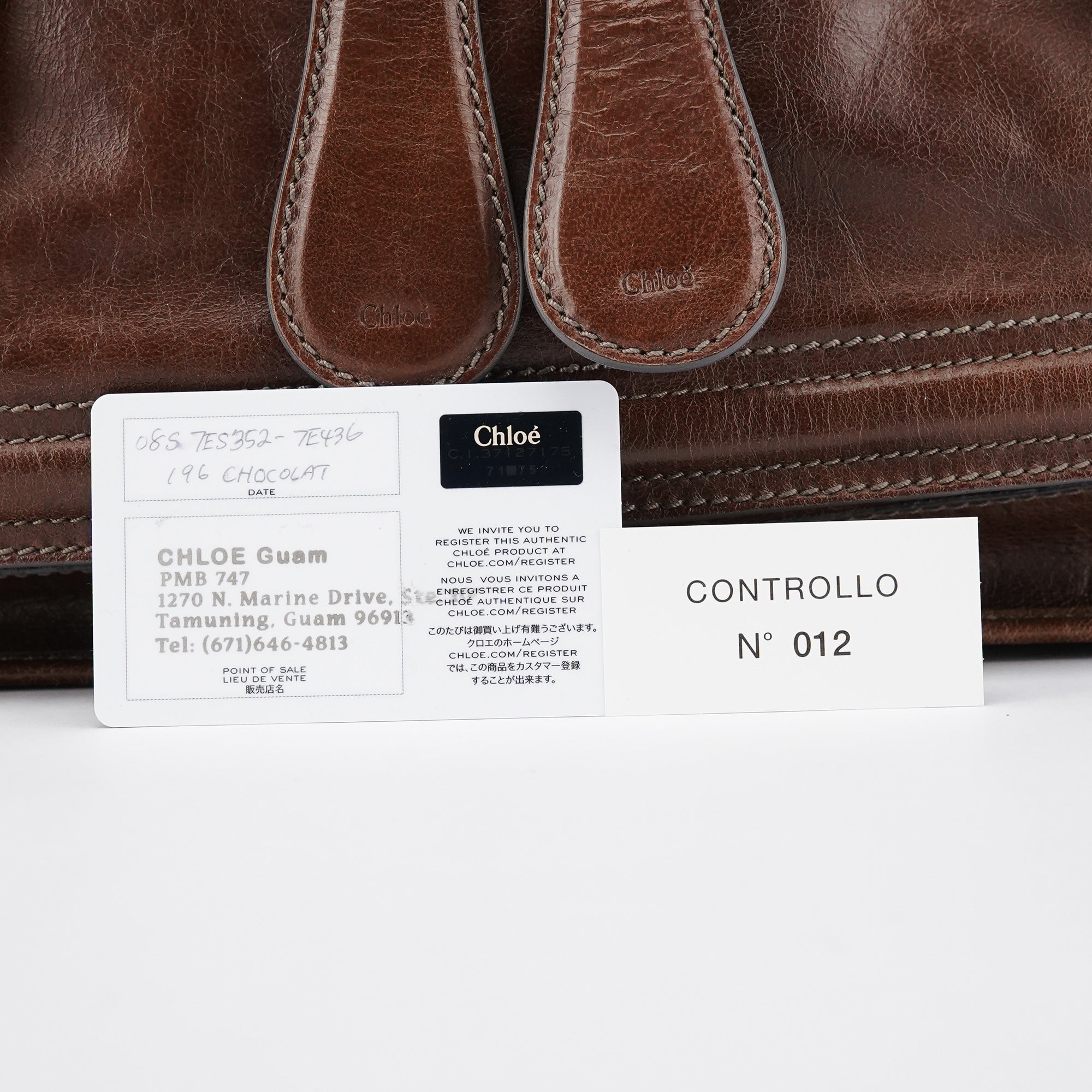Brown Leather Bay Tote Bag