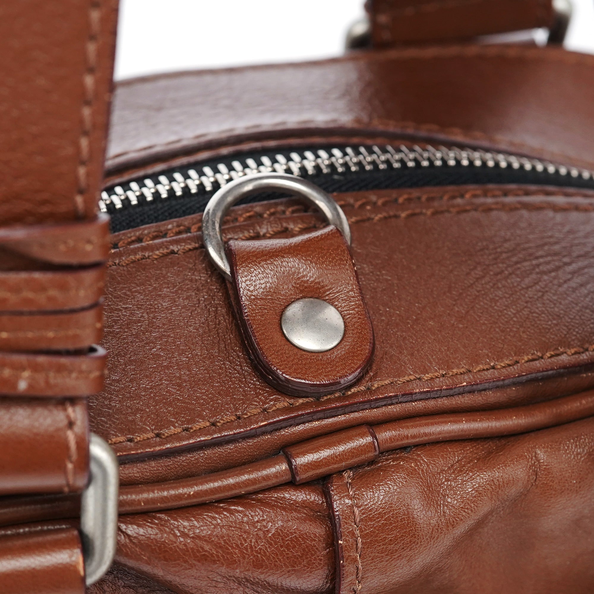 Brown Leather Betty Tote Bag