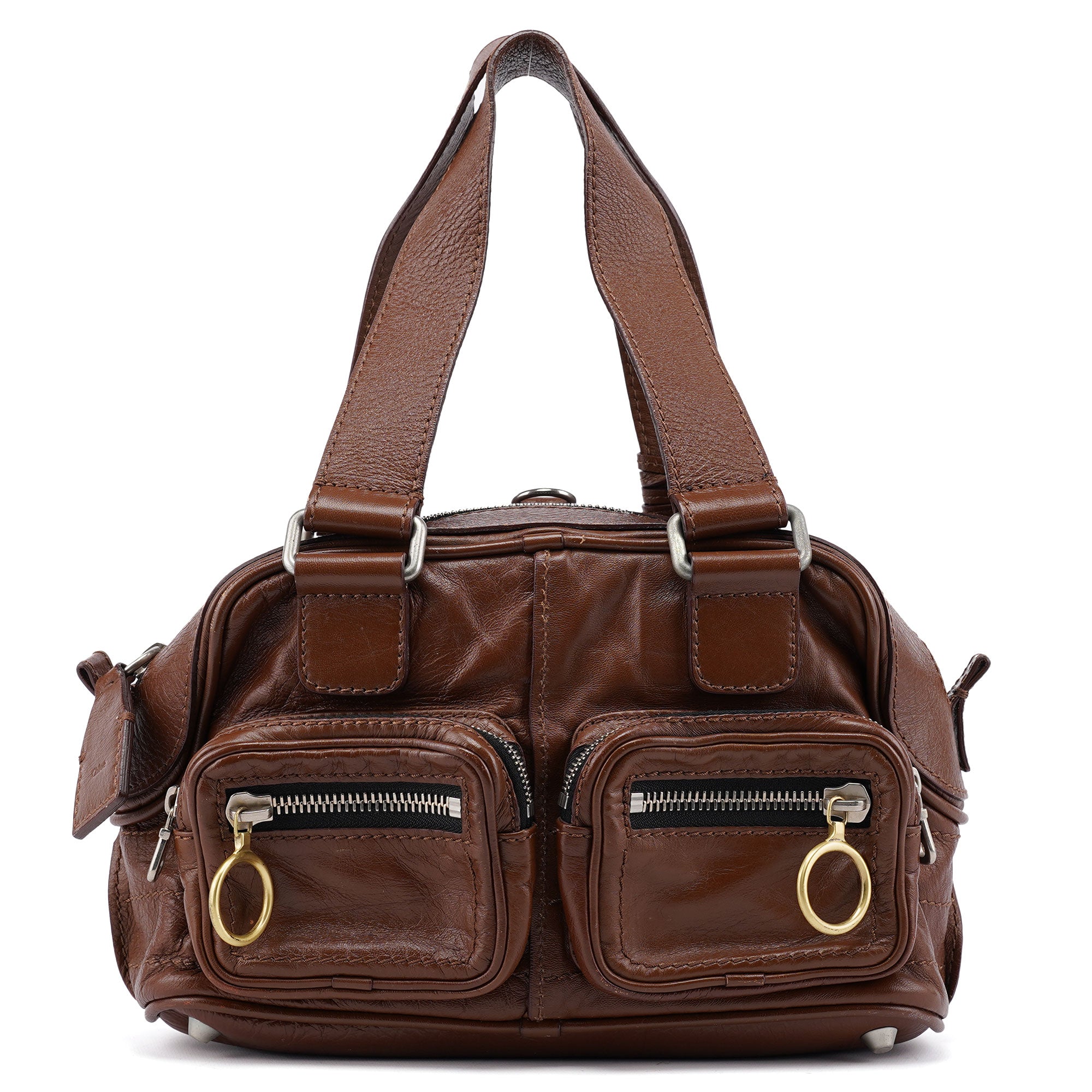 Brown Leather Betty Tote Bag