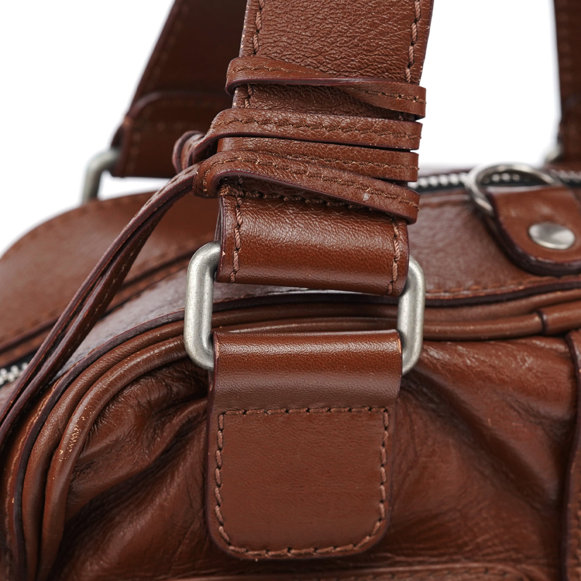 Brown Leather Betty Tote Bag