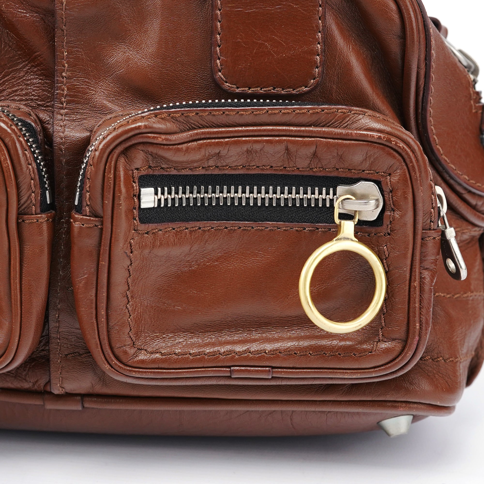 Brown Leather Betty Tote Bag