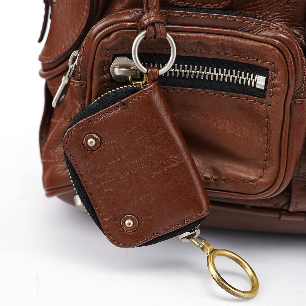 Brown Leather Betty Tote Bag