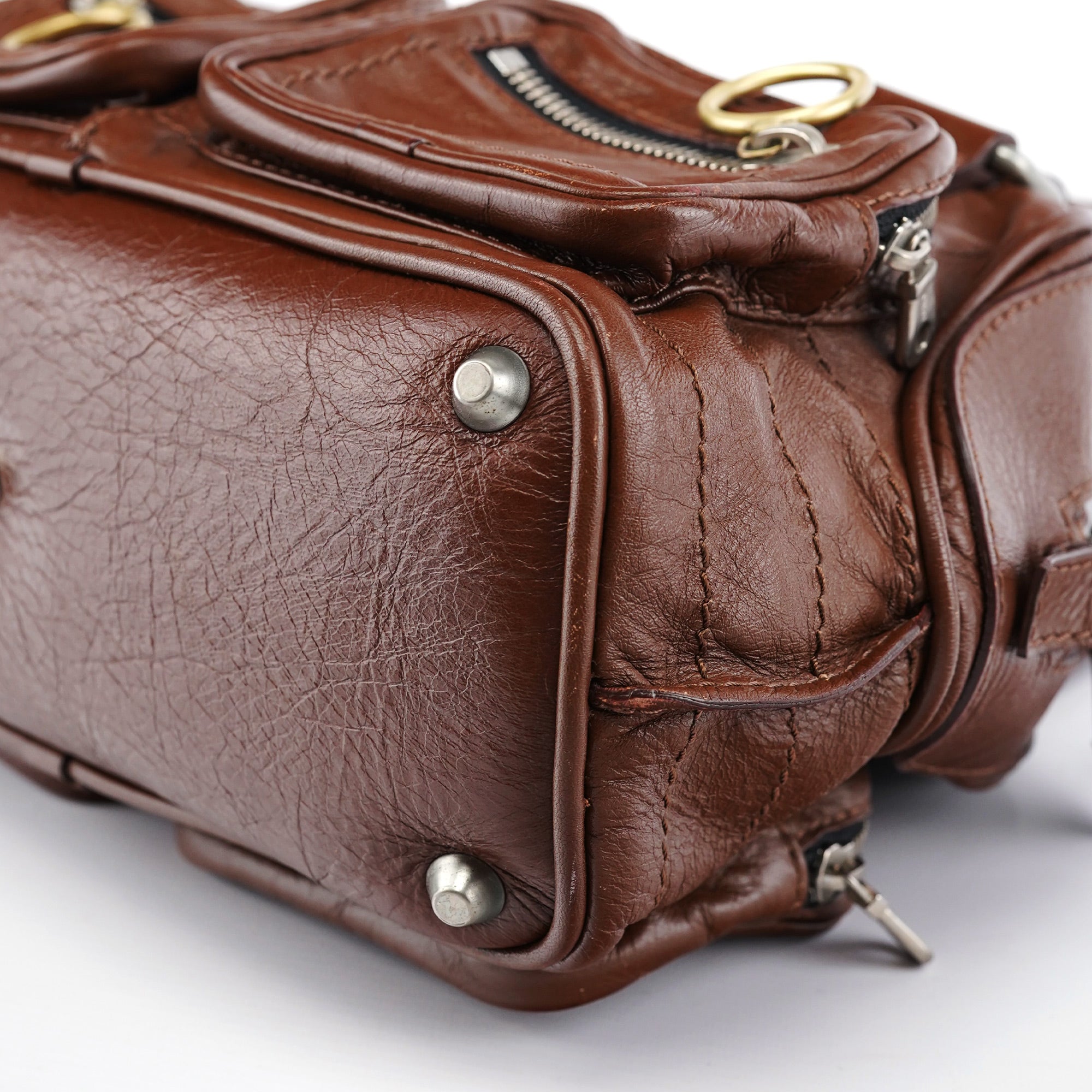 Brown Leather Betty Tote Bag