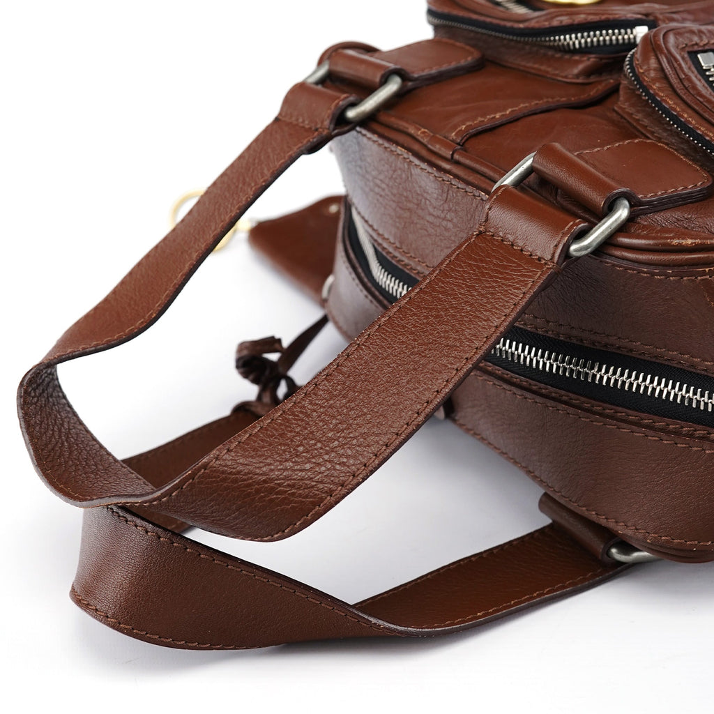 Brown Leather Betty Tote Bag